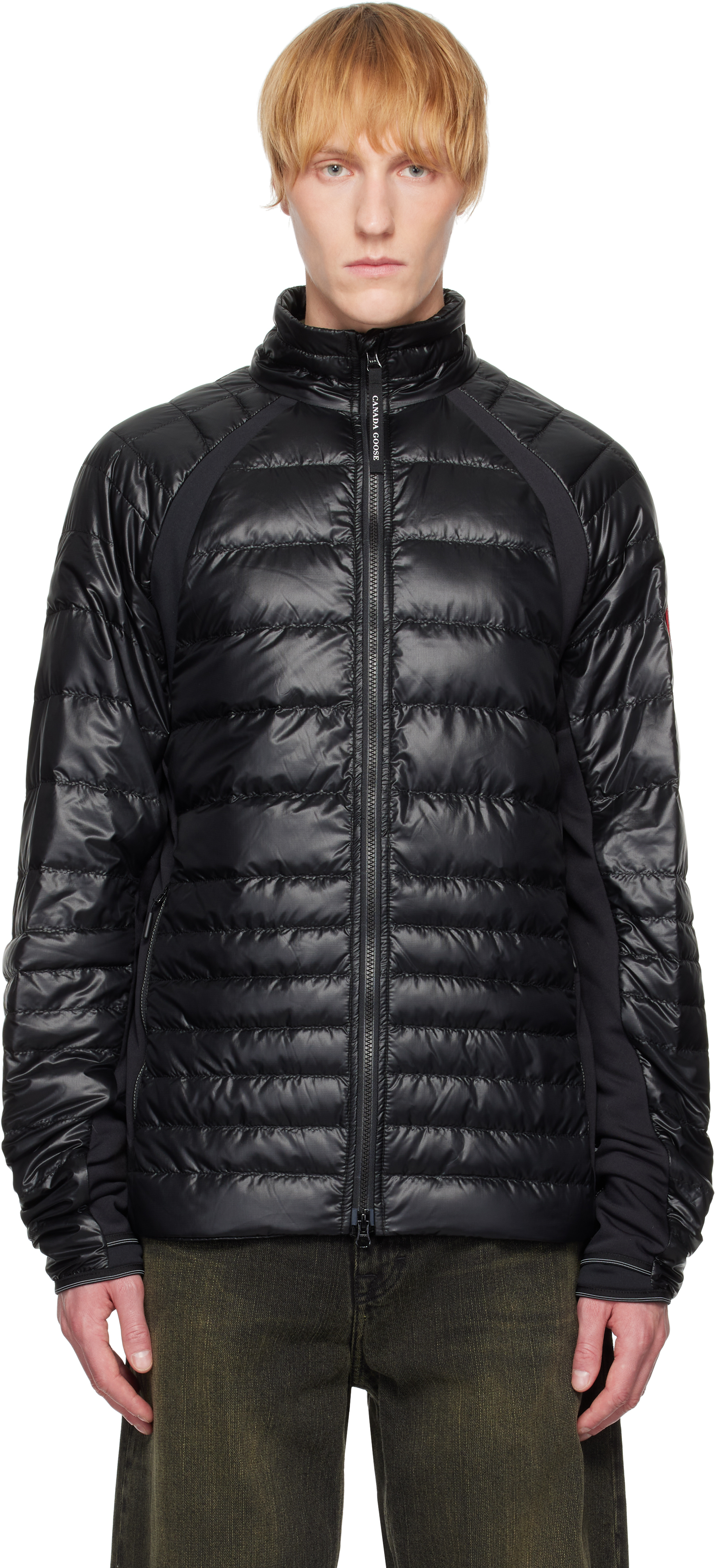 Canada Goose: Black HyBridge Lite Down Jacket | SSENSE