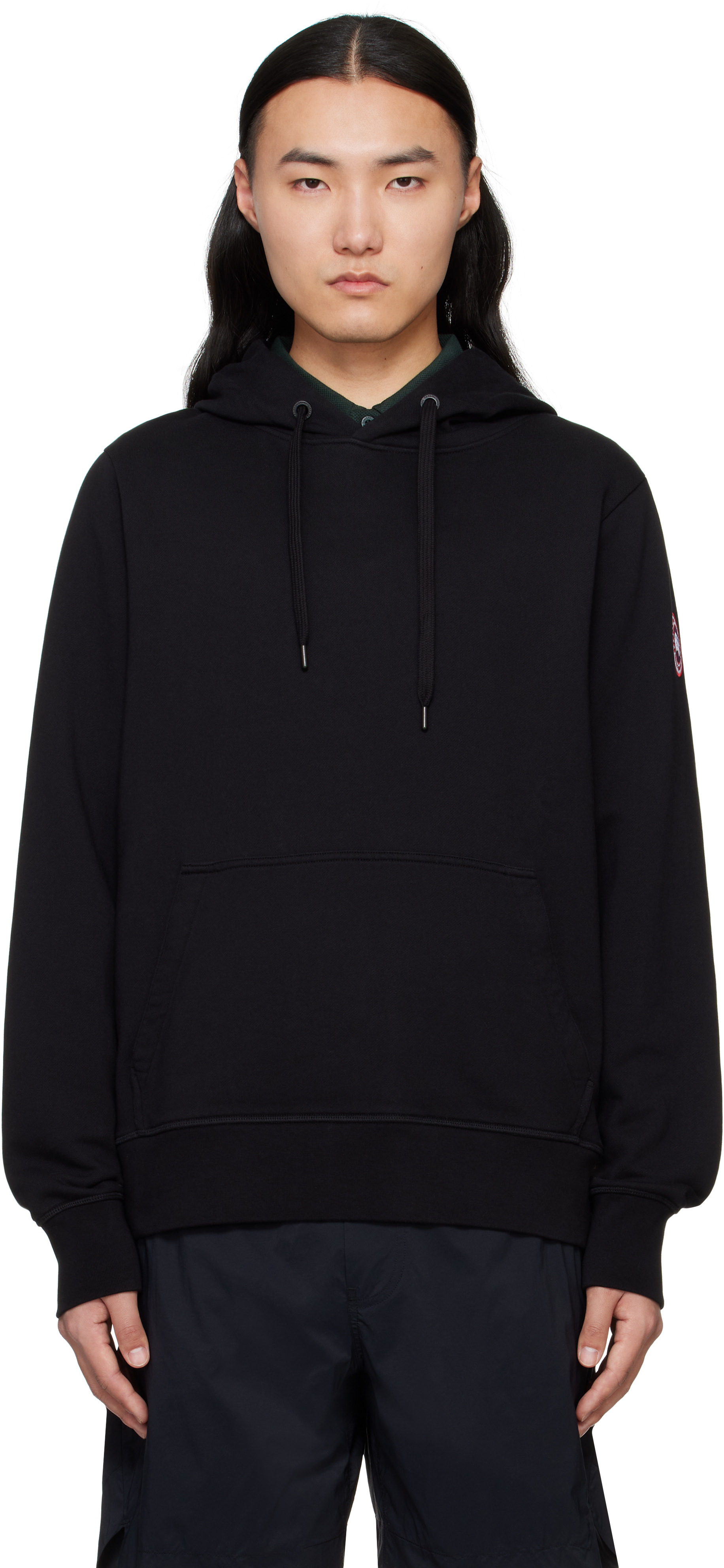 Canada Goose: Black Huron Hoodie | SSENSE Canada Goose: Black Huron Hoodie | SSENSE