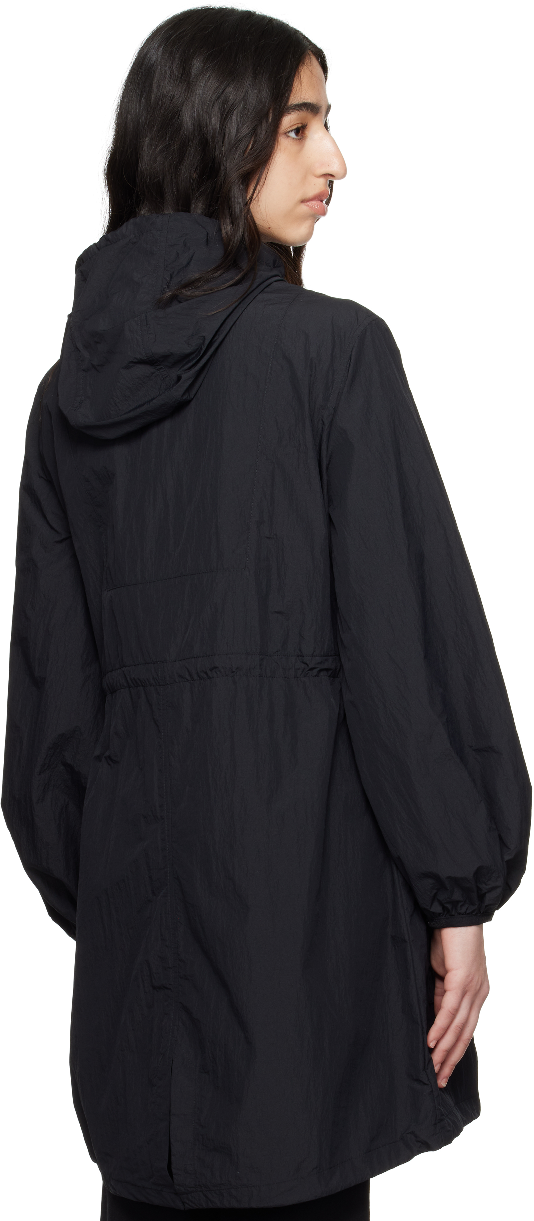 Mackage Black Alyster Packable Long Rain Coat In C0001 Black