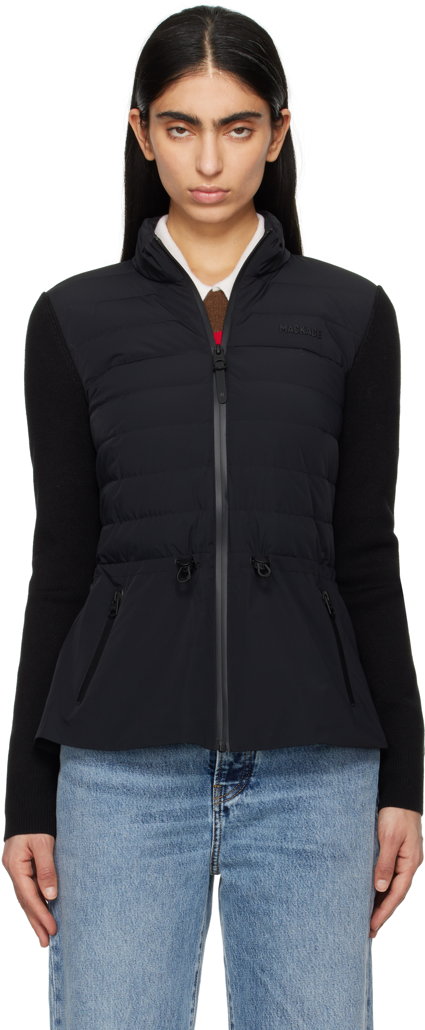 Mackage Laika Wool-blend Jacket In C0001 Black