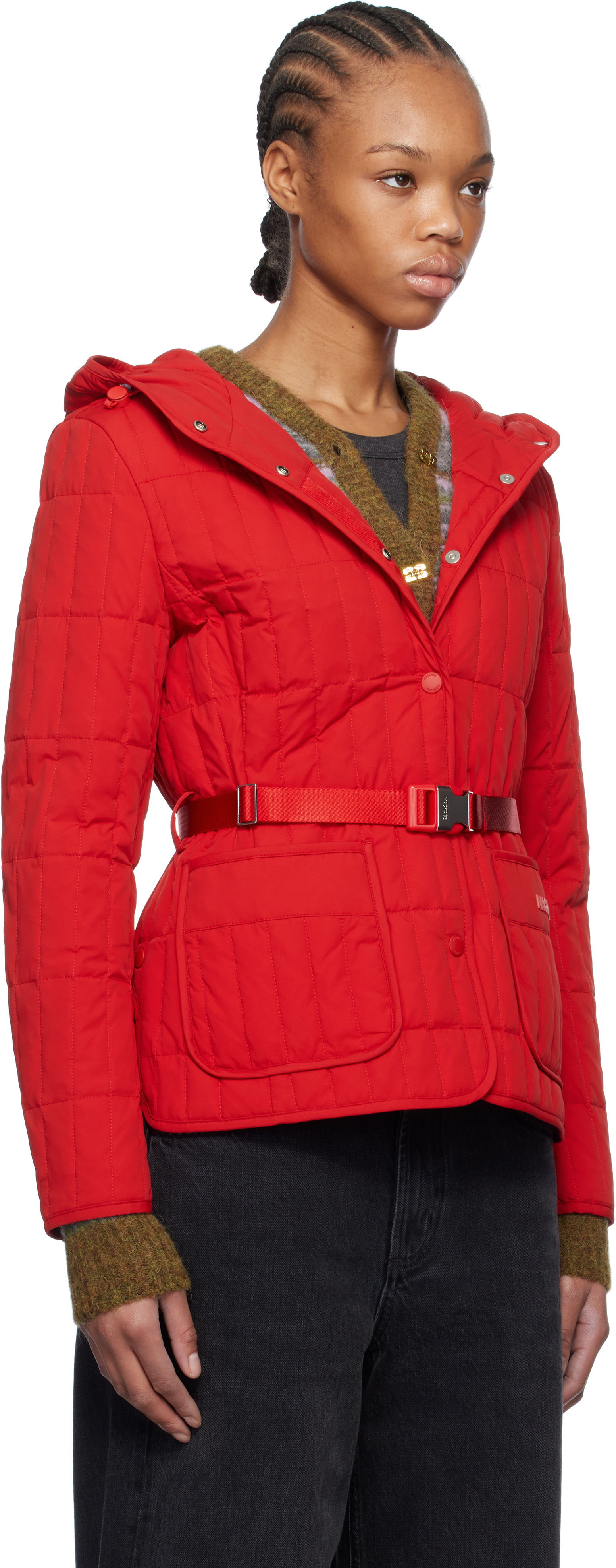 MACKAGE RED RAJA VERTICAL QUILTED LIGHT DOWN JACKET