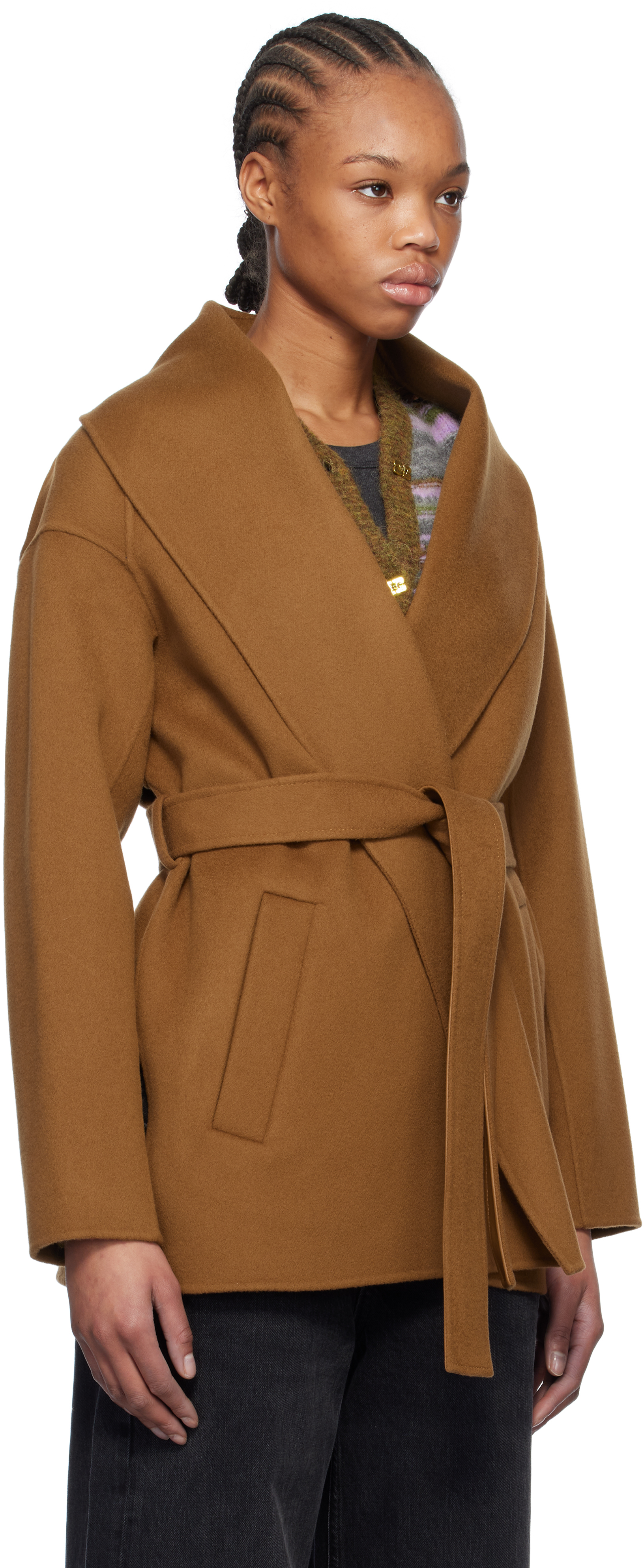 Mackage Tan Tyra Jacket In C1201 Earth Brown