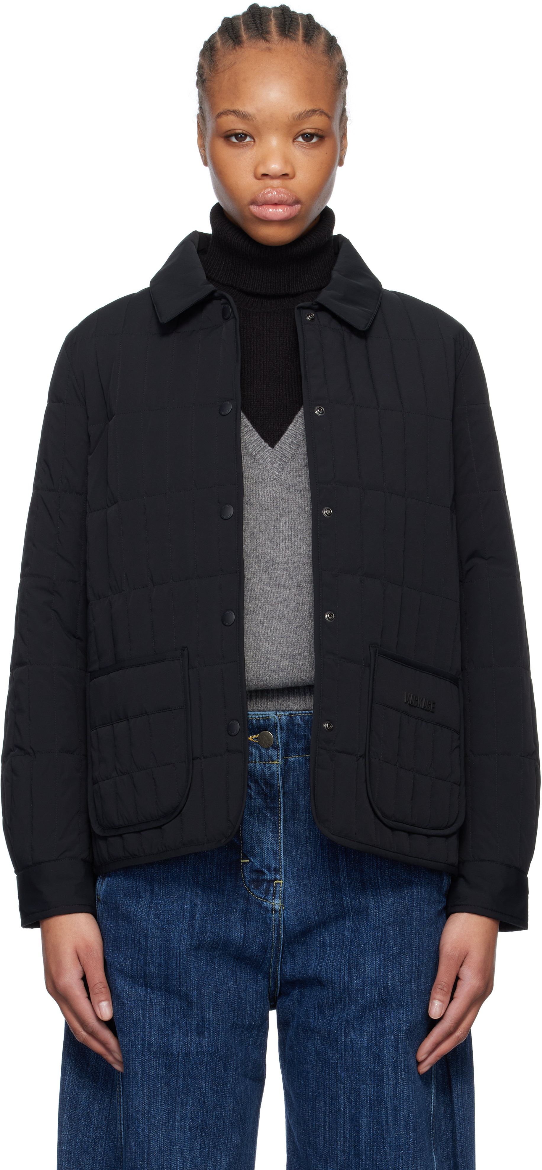 【関税込み】MACKAGE ブラック Dulcia ダウンジャケット MACKAGEのブラック Dulcia ダウンジャケットがセール中