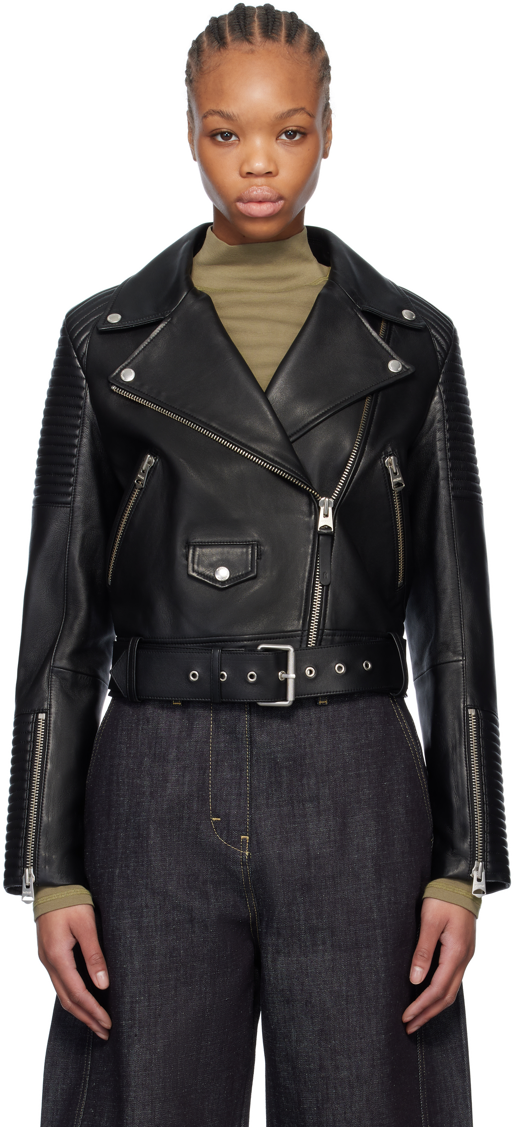 Black Masina Leather Jacket