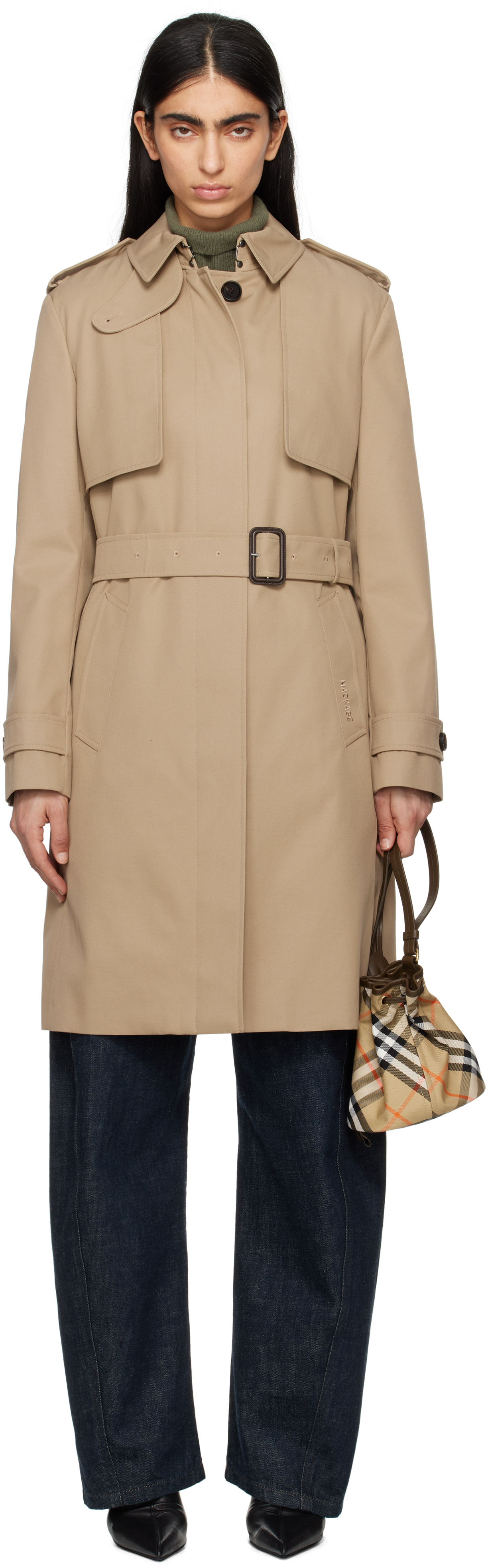Beige Winn Trench Coat