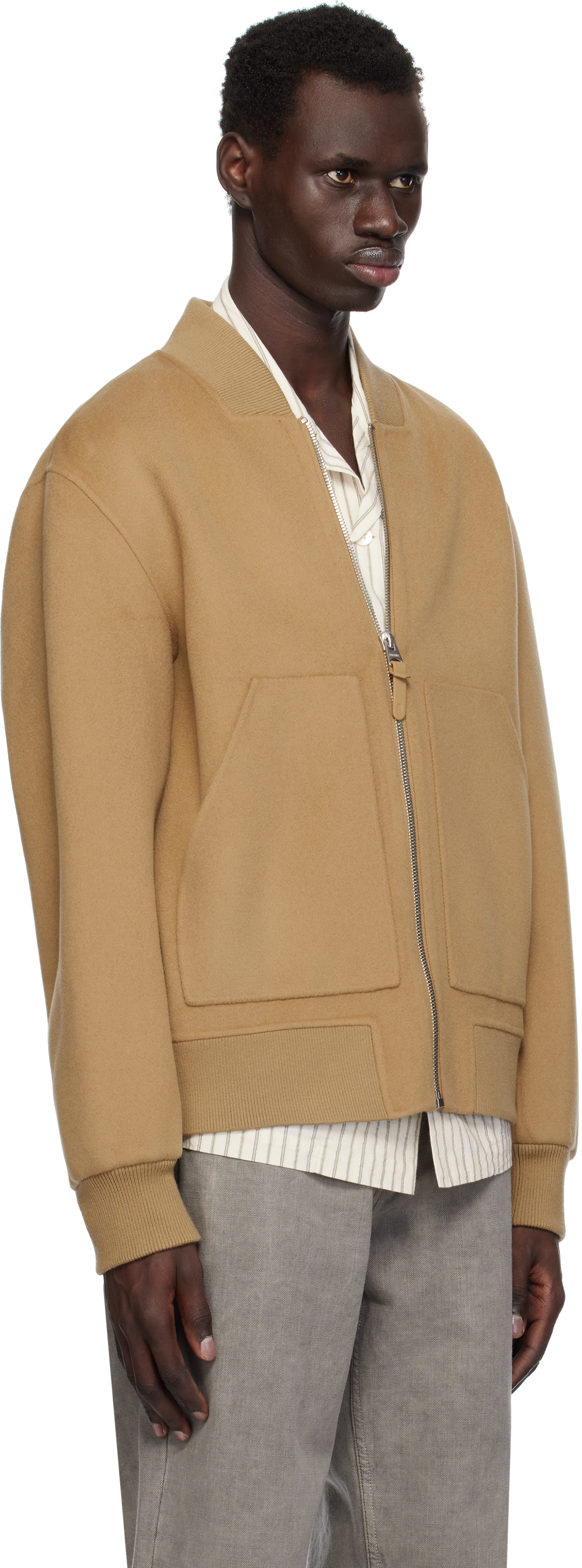 MACKAGE TAN EMILIO BOMBER JACKET
