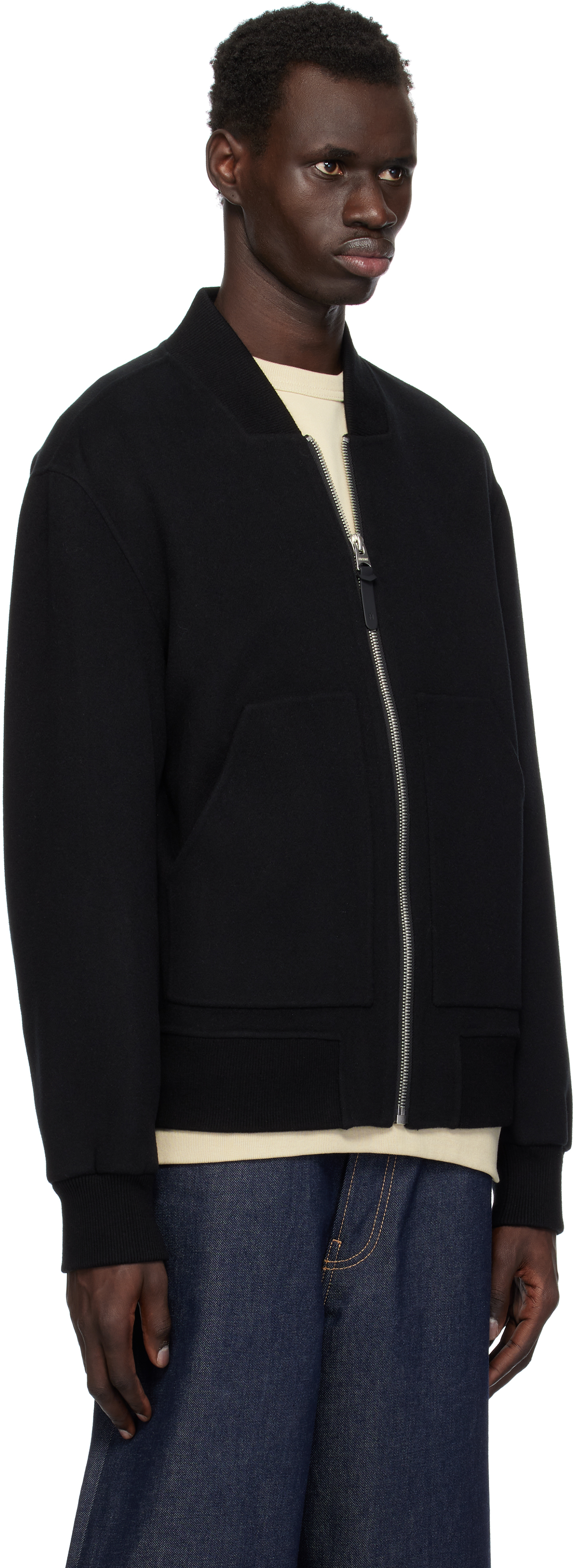 Mackage Black Emilio Bomber Jacket In Black C0001