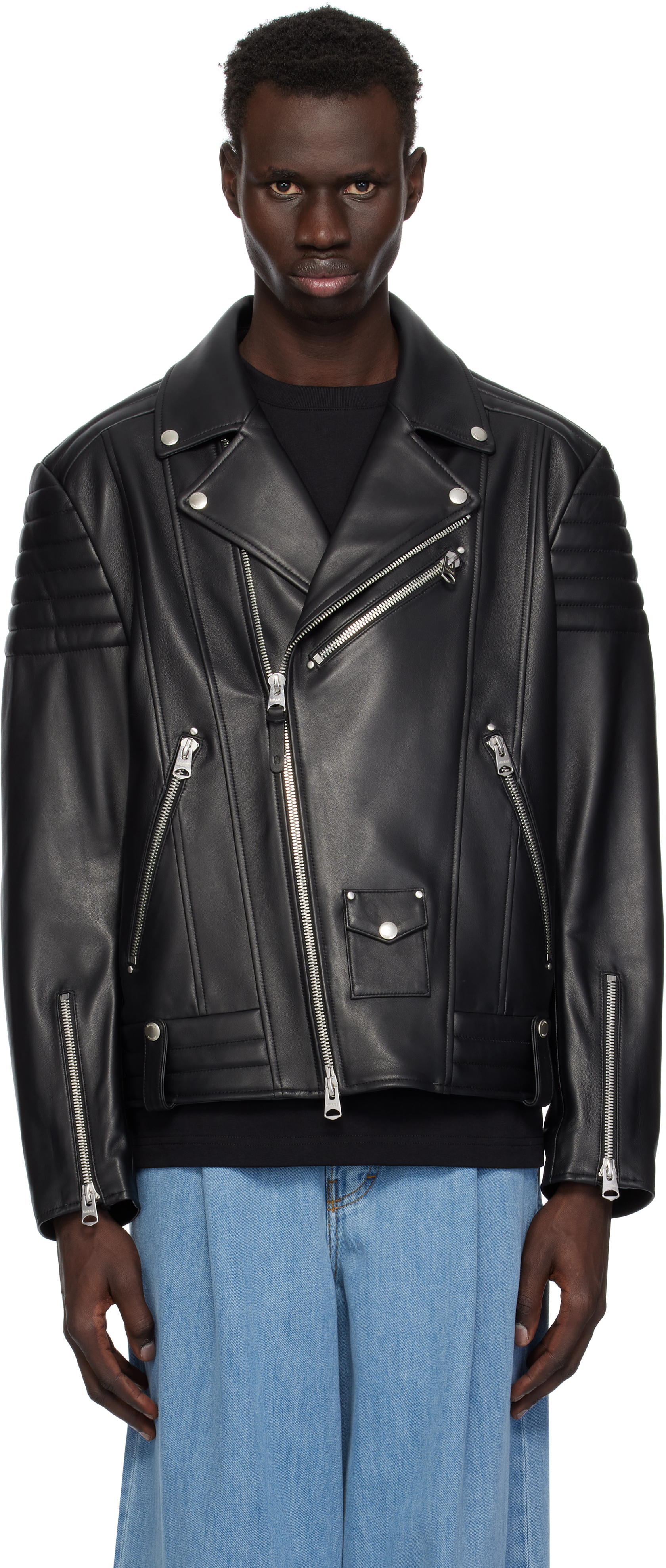 Black Kenneth Leather Jacket