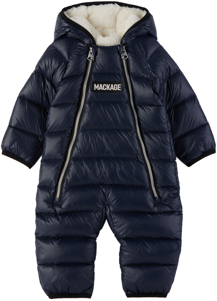 Mackage Baby Navy Bambi Down Snowsuit