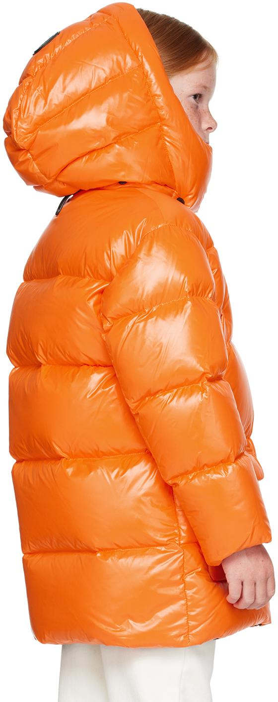 Mackage Kids Orange Kennie Down Coat In Flame