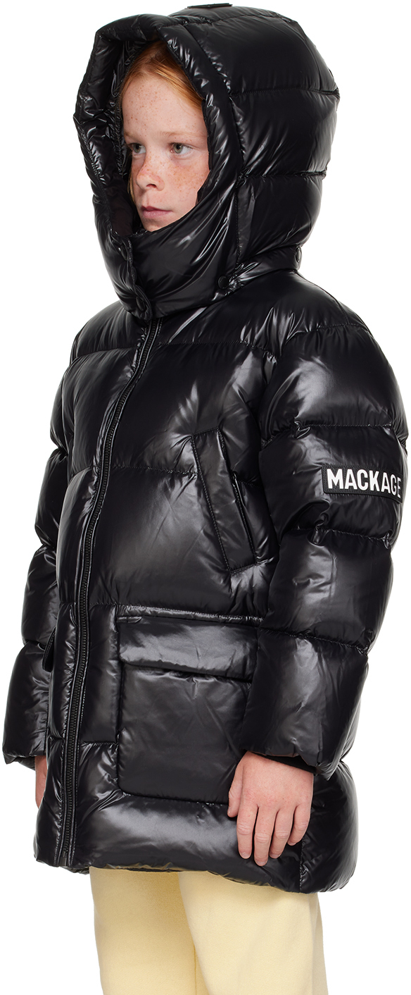 Mackage Unisex Detachable Hood Down Kennie Jacket - Big Kid In Black