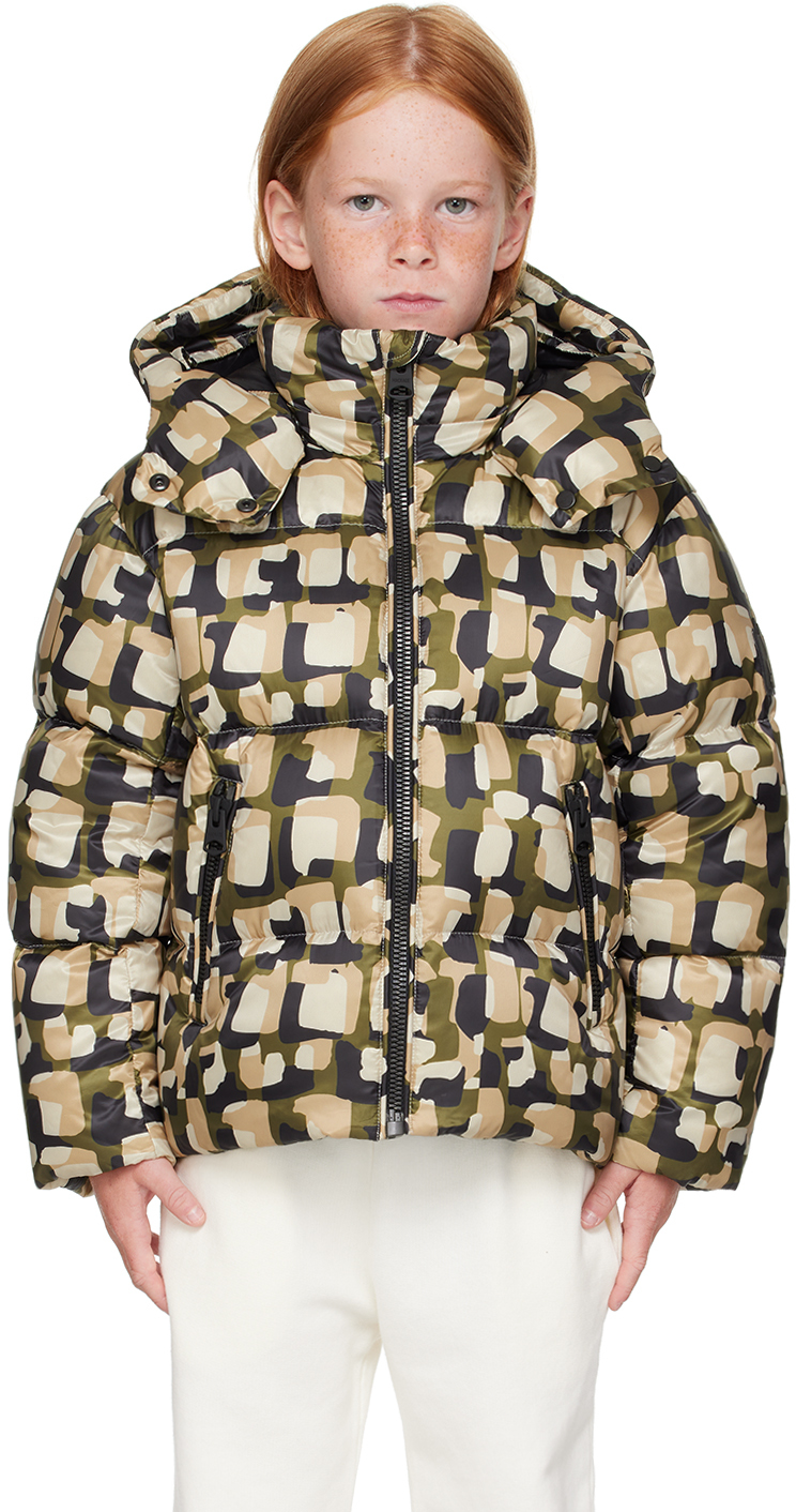 Mackage Kids Khaki Jesse Down Jacket In Light Military Tile