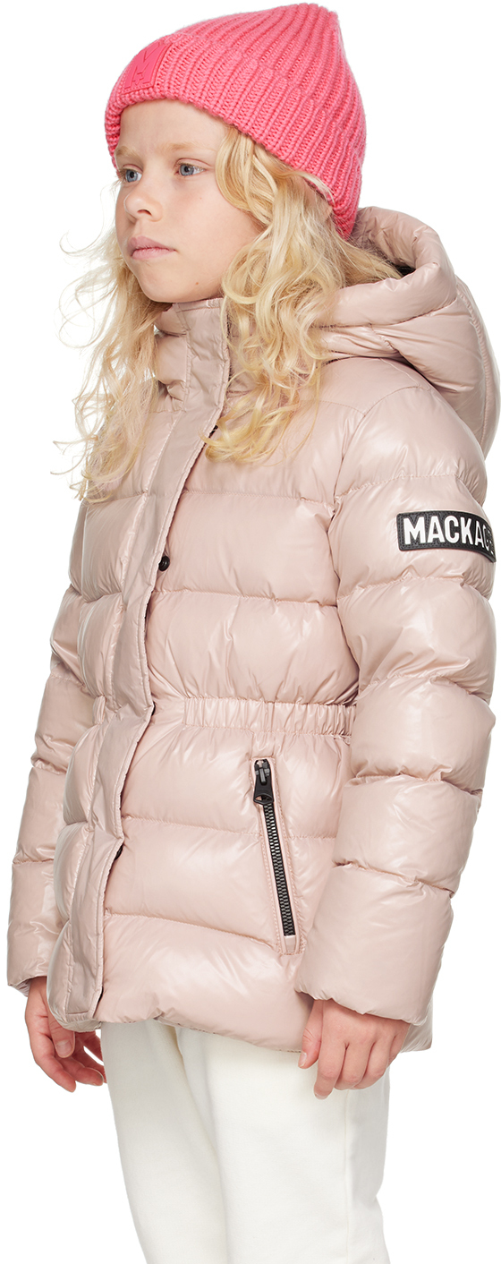 Mackage Kids Pink Alannis Down Jacket In Bright Pink