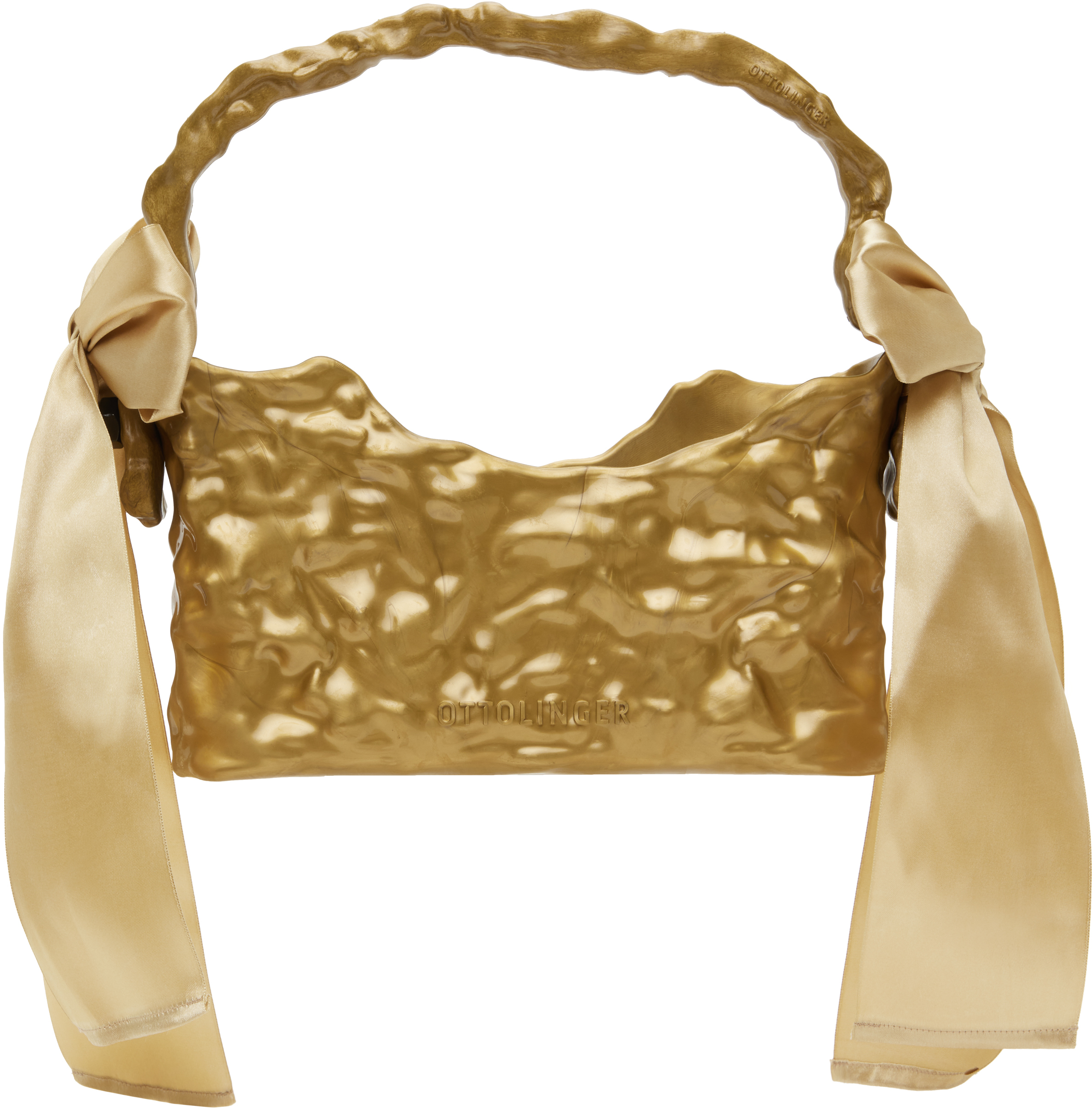 Gold Baguette Ceramic Bag