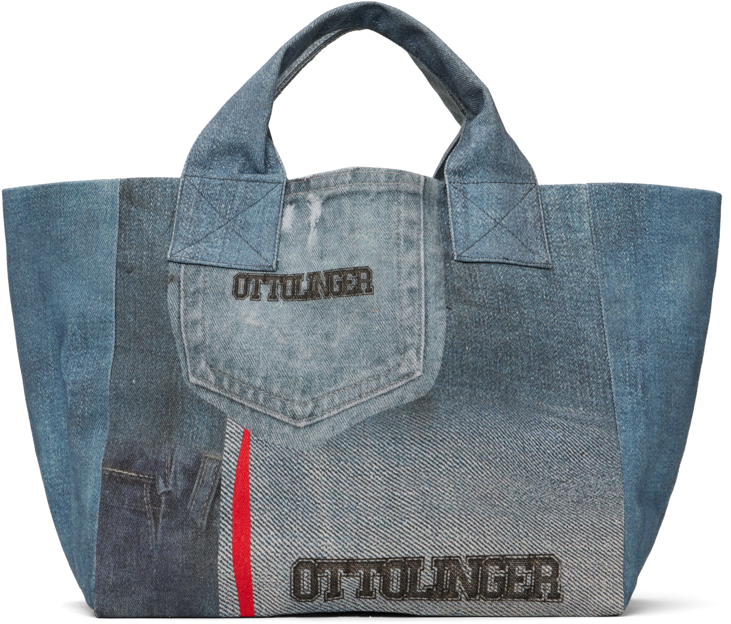 Blue Denim Maxi Tote