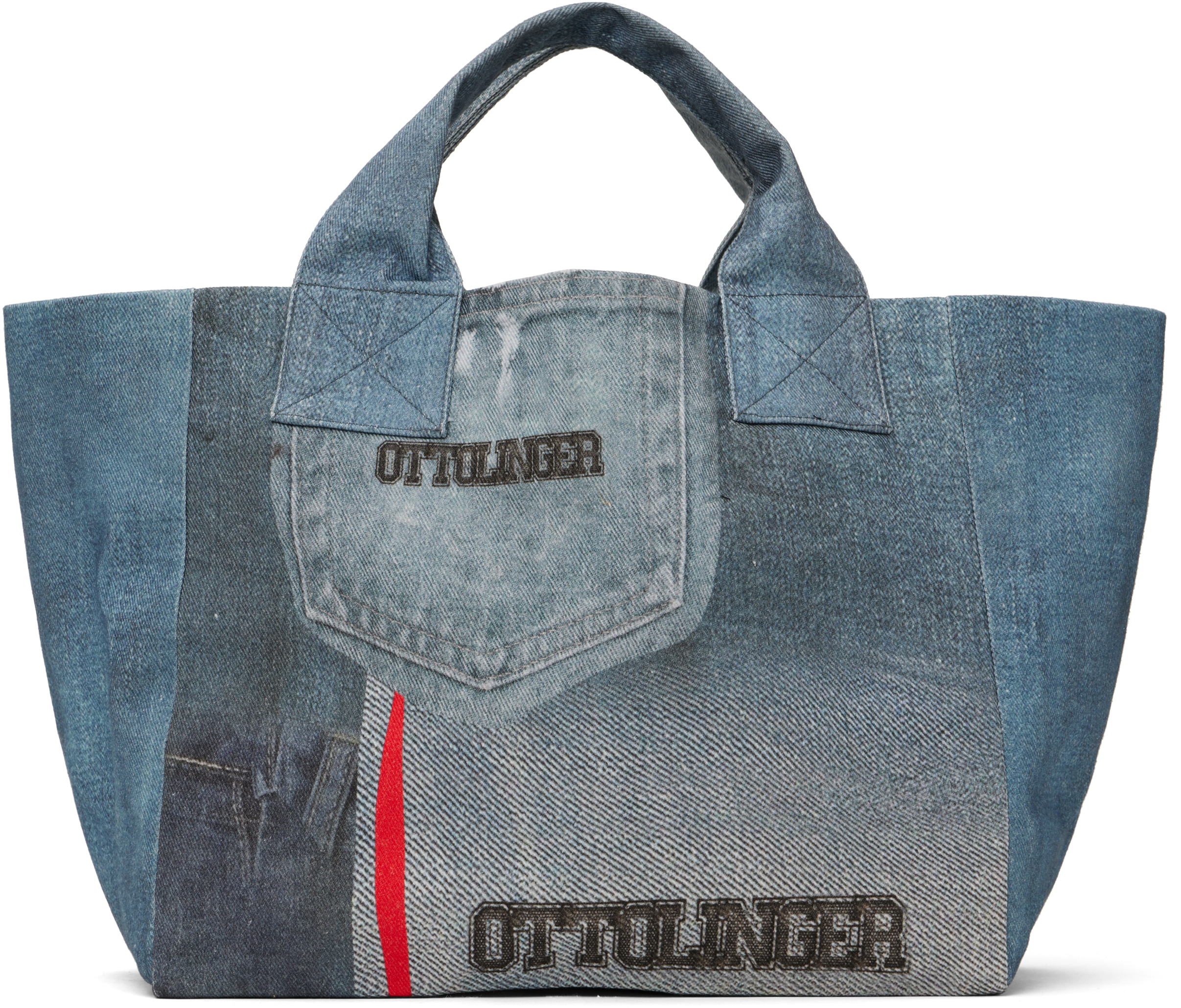 【関税込み】Ottolinger ブルー Maxi デニム トートバッグ Ottolingerのブルー Maxi デニム トートバッグがセール中