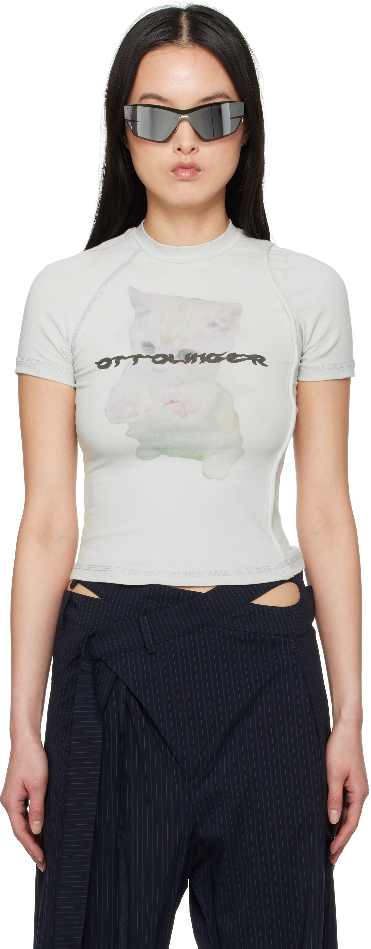 Gray Deconstructed T-shirt