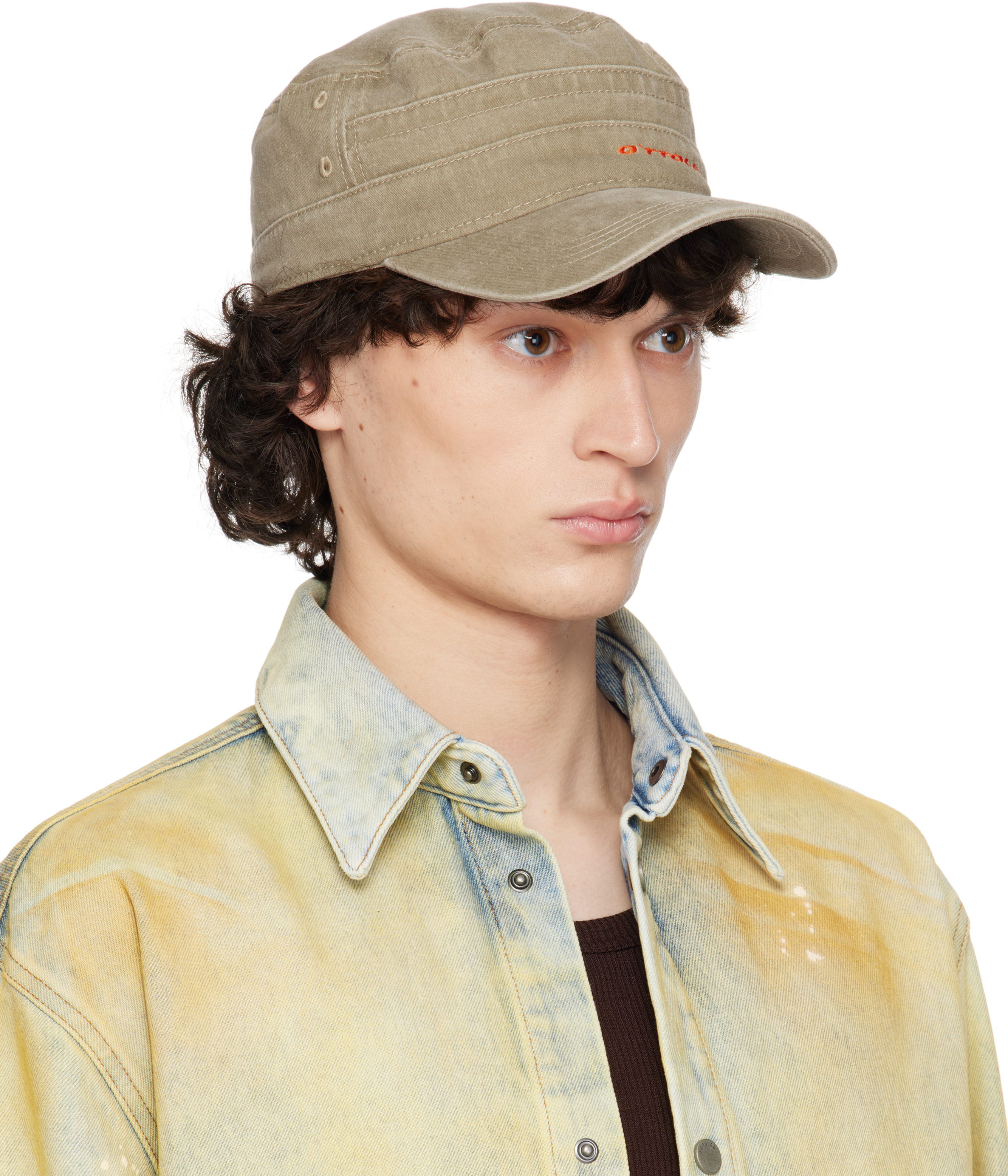 Ottolinger Khaki Summer Cap In Stone