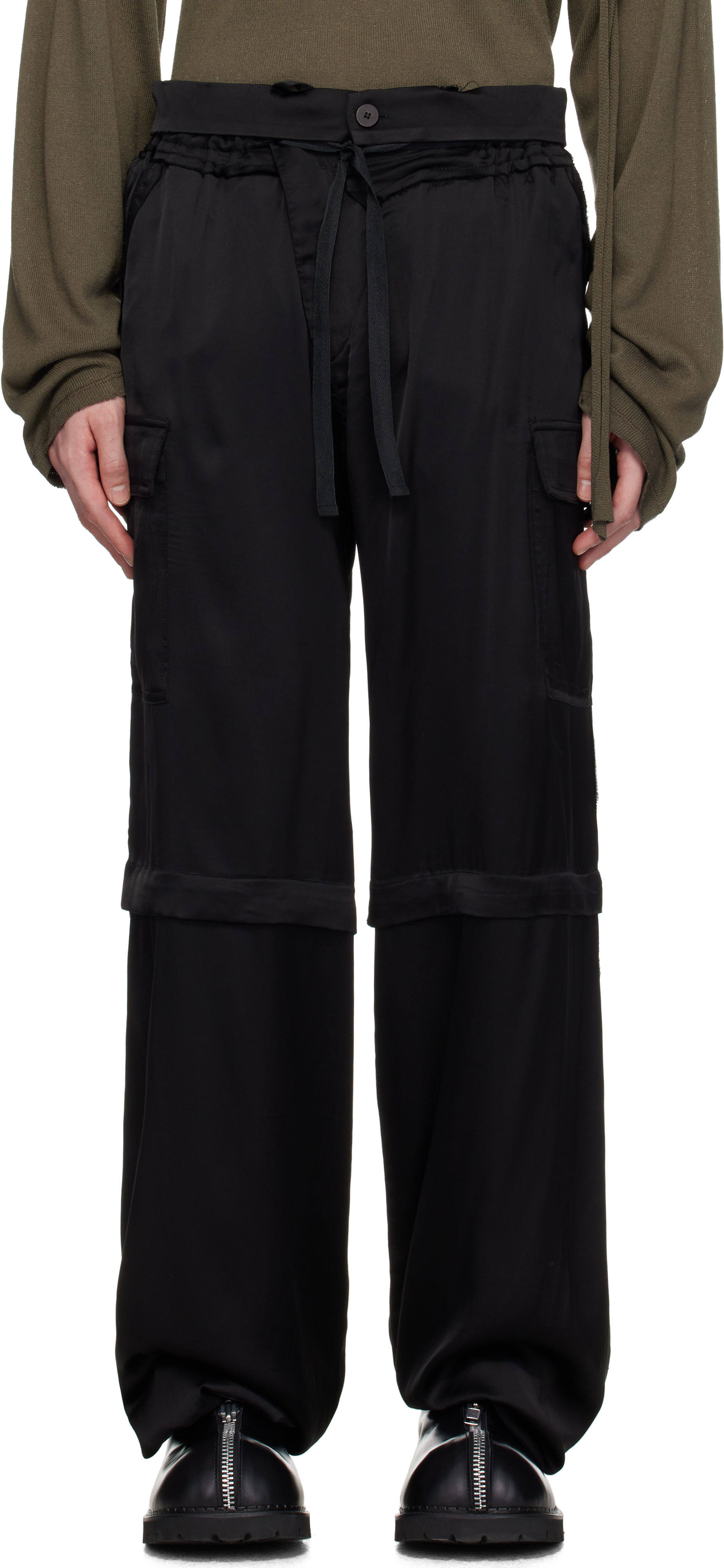 Black Baggy Cargo Pants