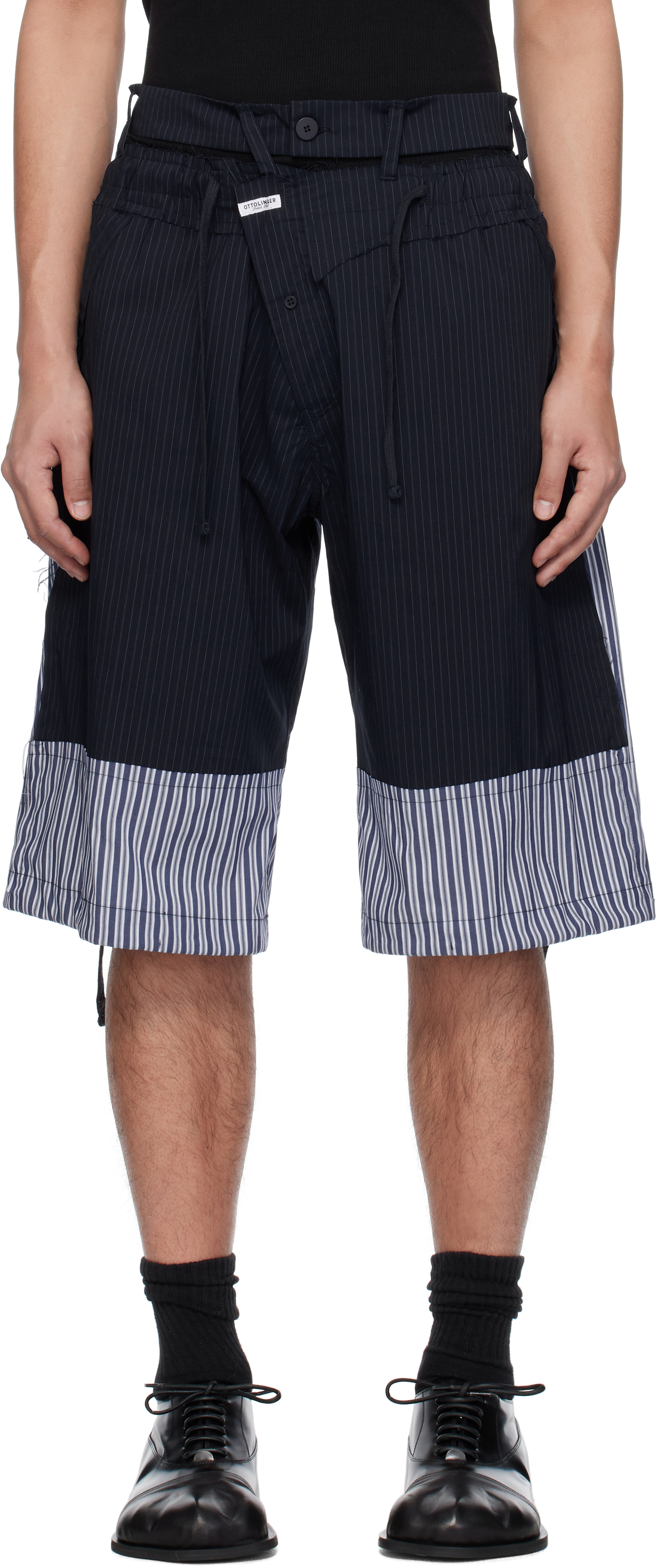 Navy Baggy Cargo Shorts