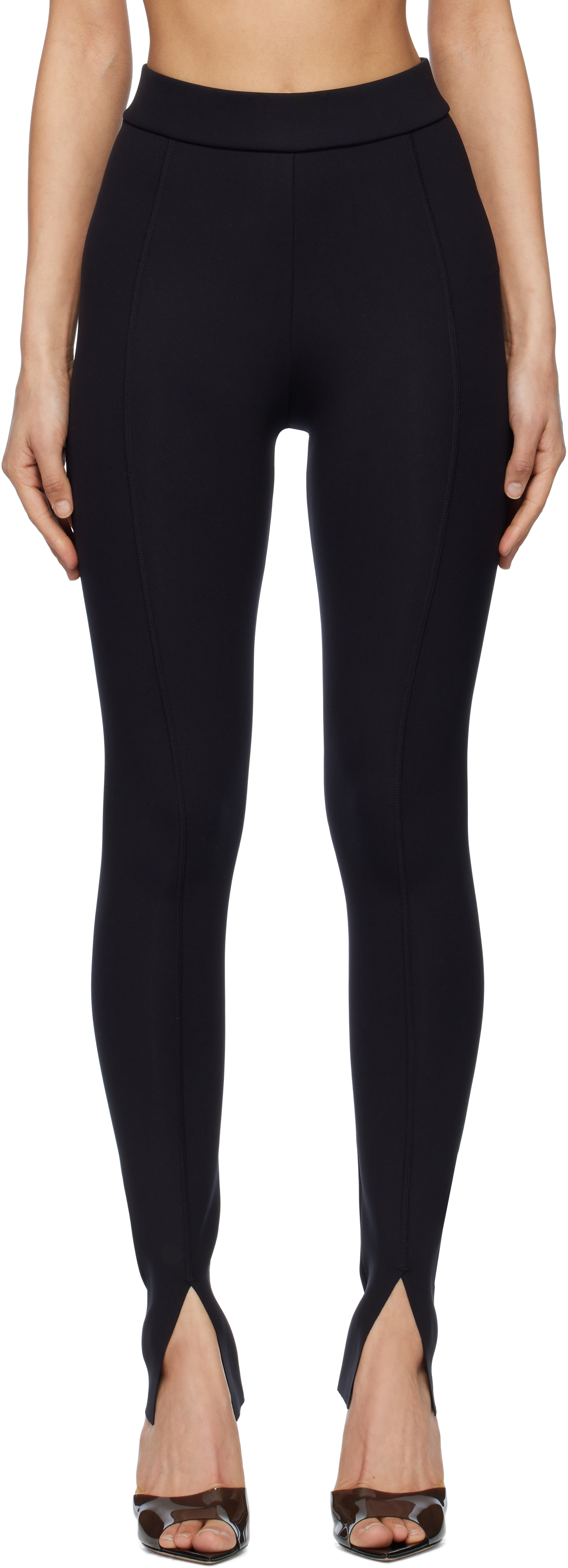 【関税込み】Wolford ブラック Midnight Grace レギンス Wolford: ブラック Midnight Grace レギンス | SSENSE 日本