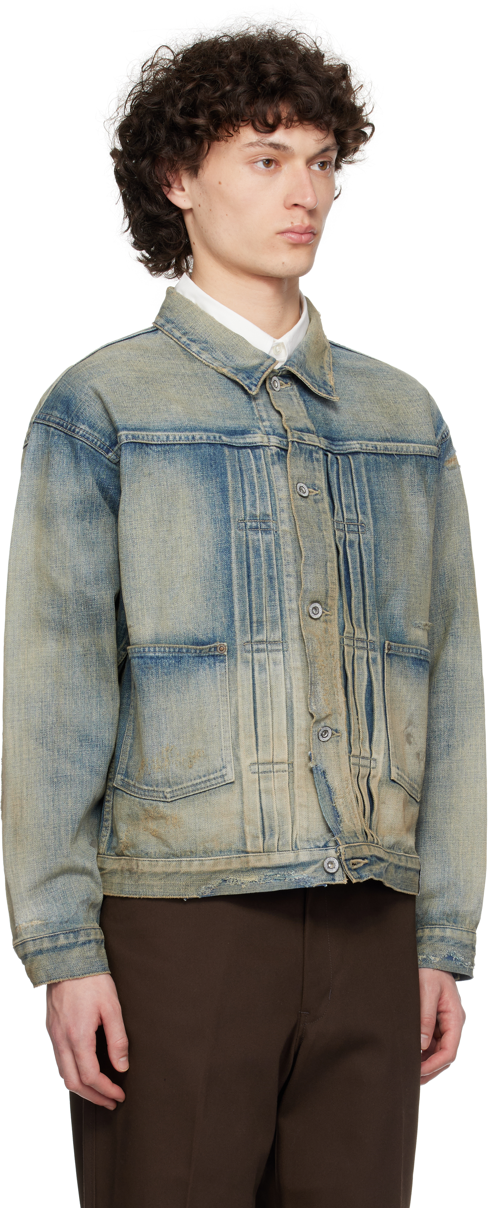 NEIGHBORHOOD BLUE DENIM SAVAGE TYPE-1 JACKET