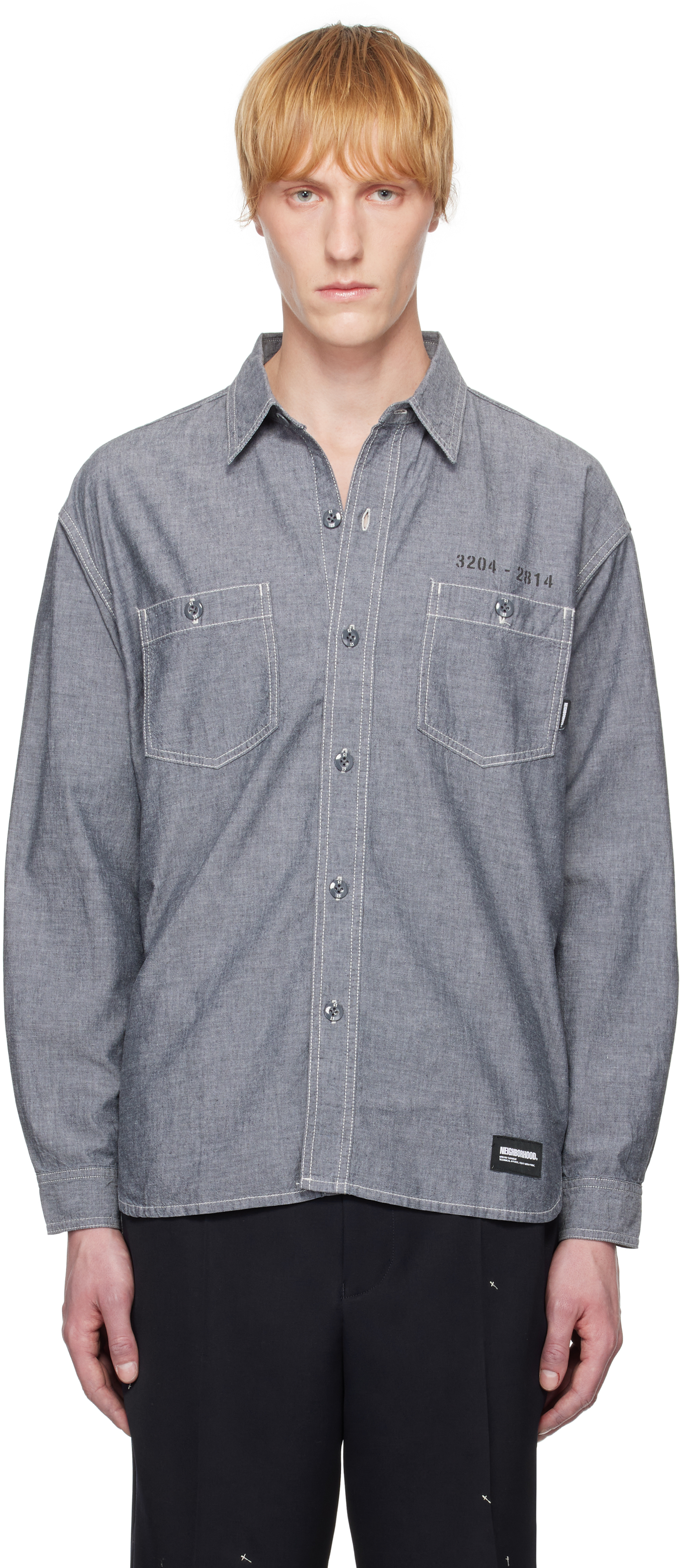 Neighborhood: Black Chambray LS Shirt | SSENSE Neighborhood: Black Chambray LS Shirt | SSENSE