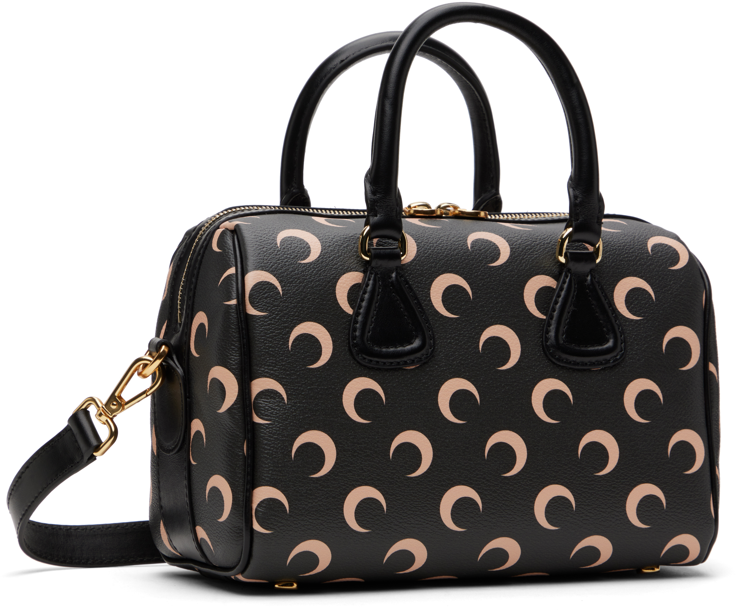 Marine Serre Black Moon Canvas Strike Bag
