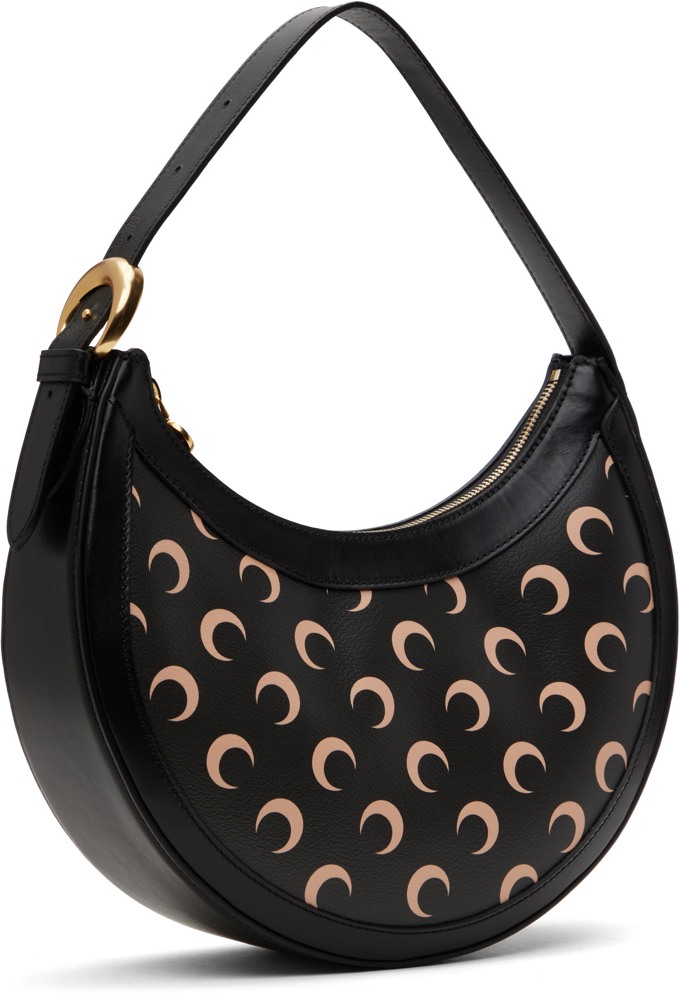 Marine Serre Black Moon Canvas Eclips Bag