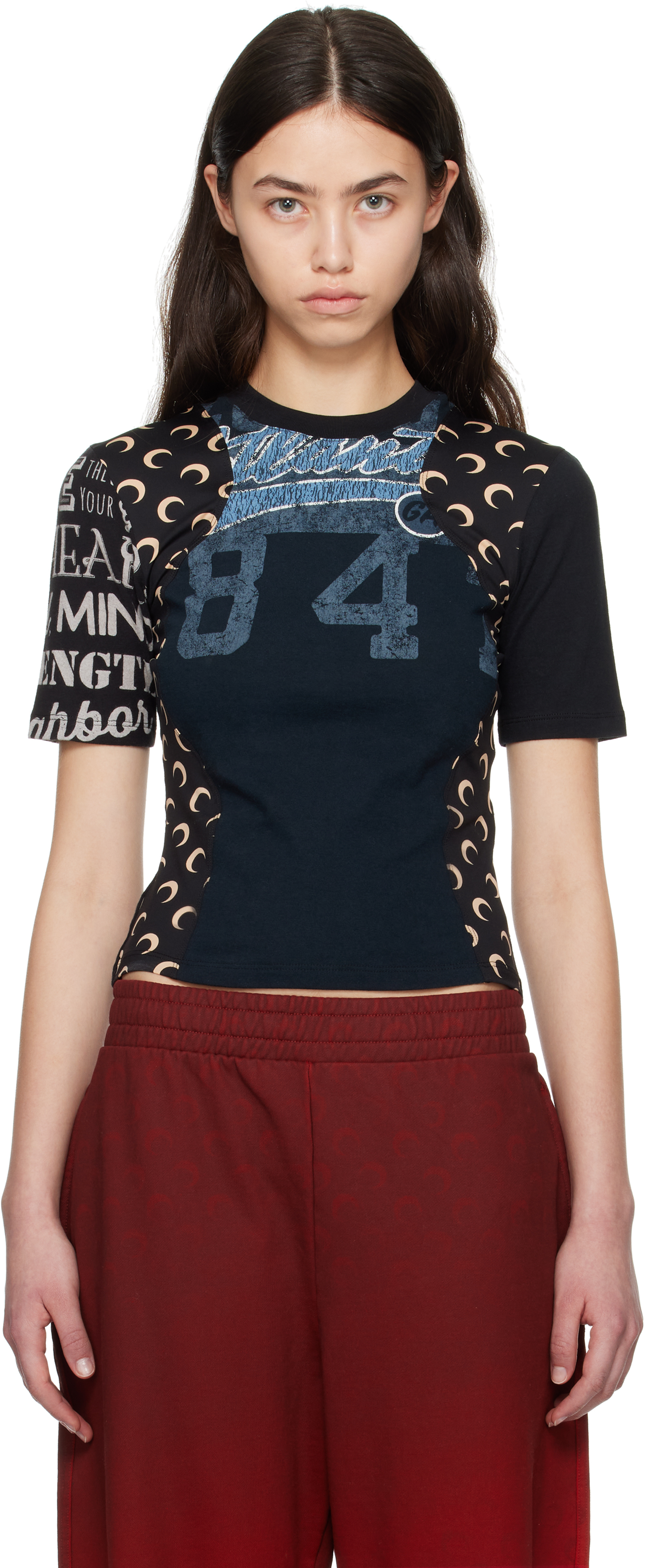Black Regenerated Graphic Baby Fit T-shirt