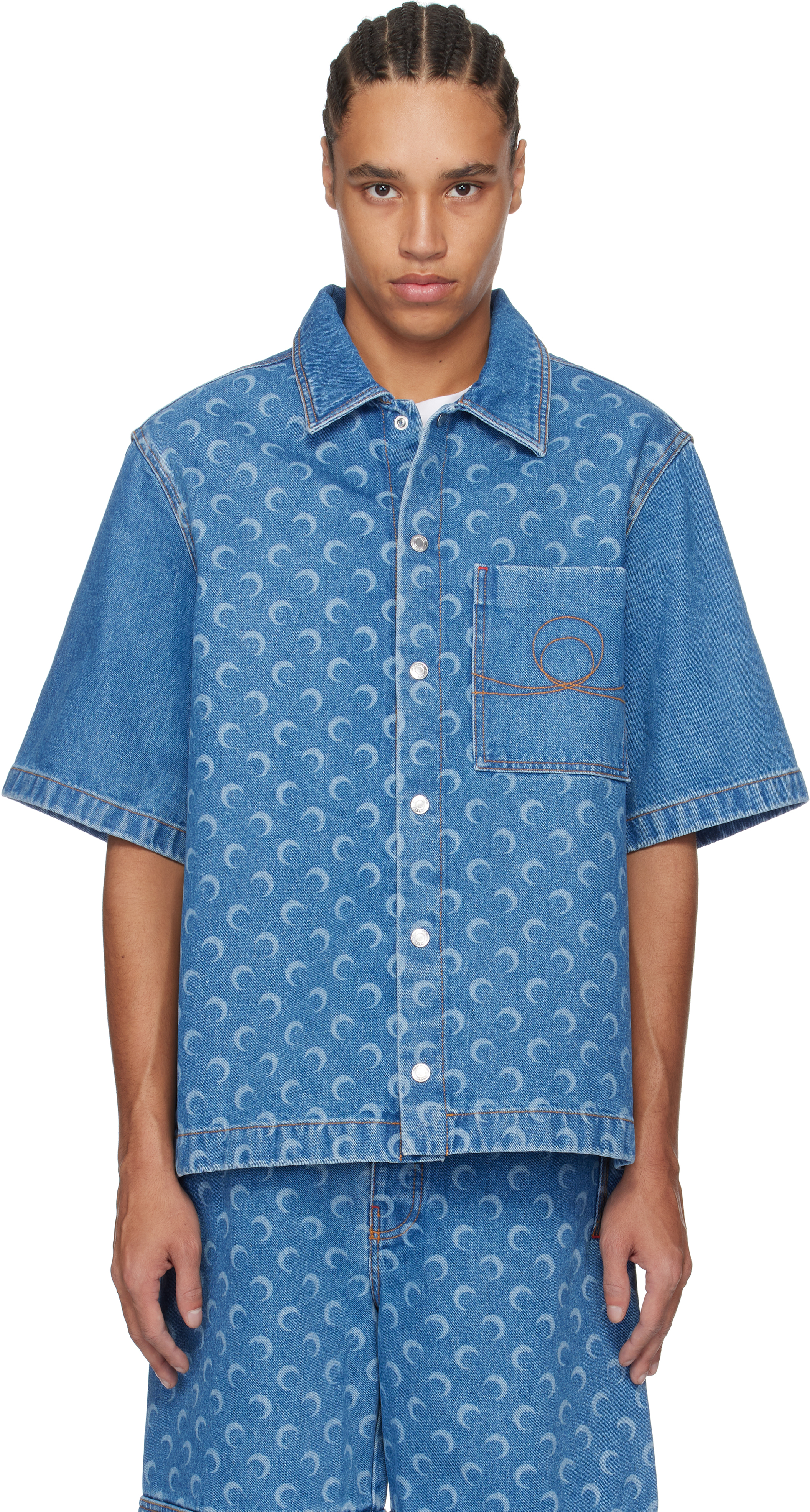 Blue Moon Laser Workwear Denim Shirt