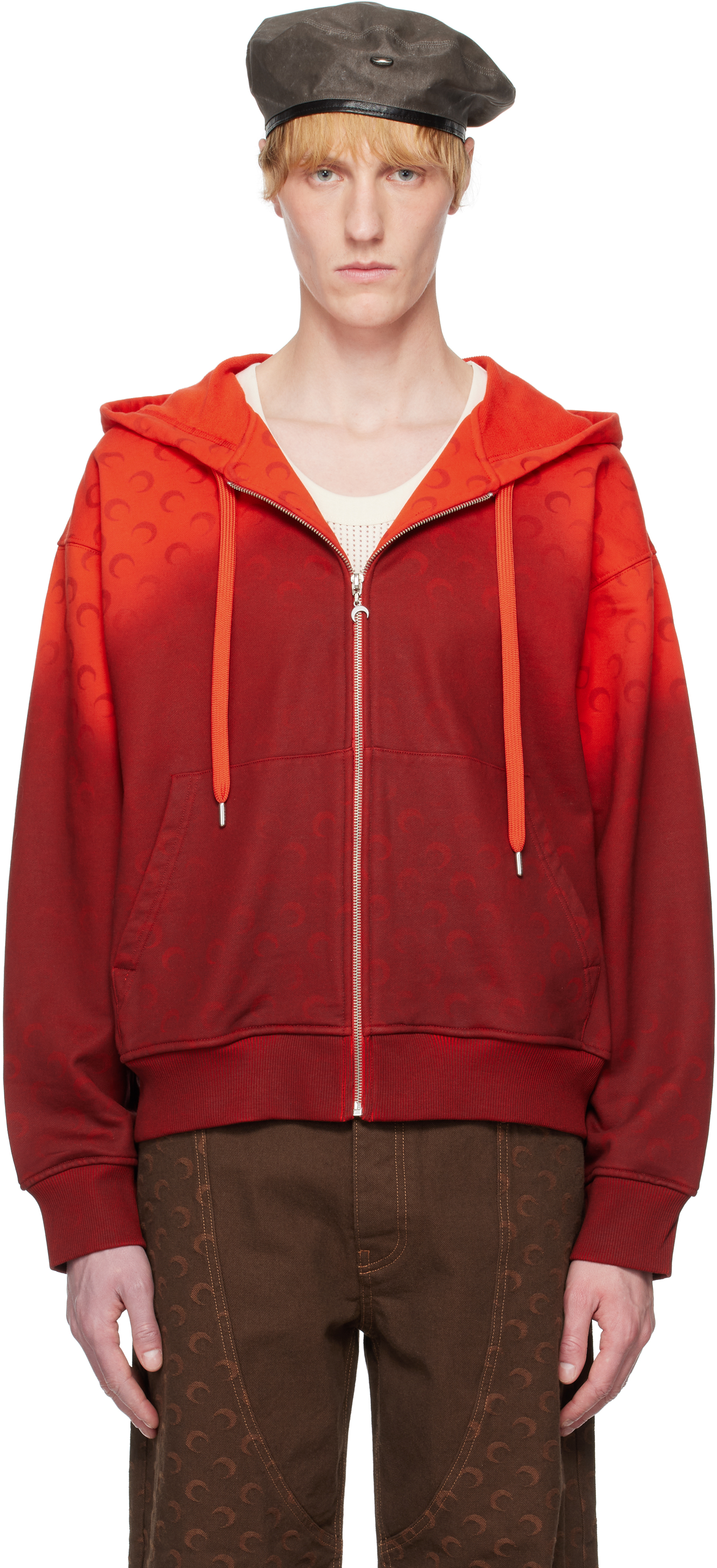 パーカー・フーディ MARINE SERRE Men Hoodies MST015B CJER0013BK99 Black MARINE SERRE(マリーンセル) パーカー・フーディ(メンズ) - 海外
