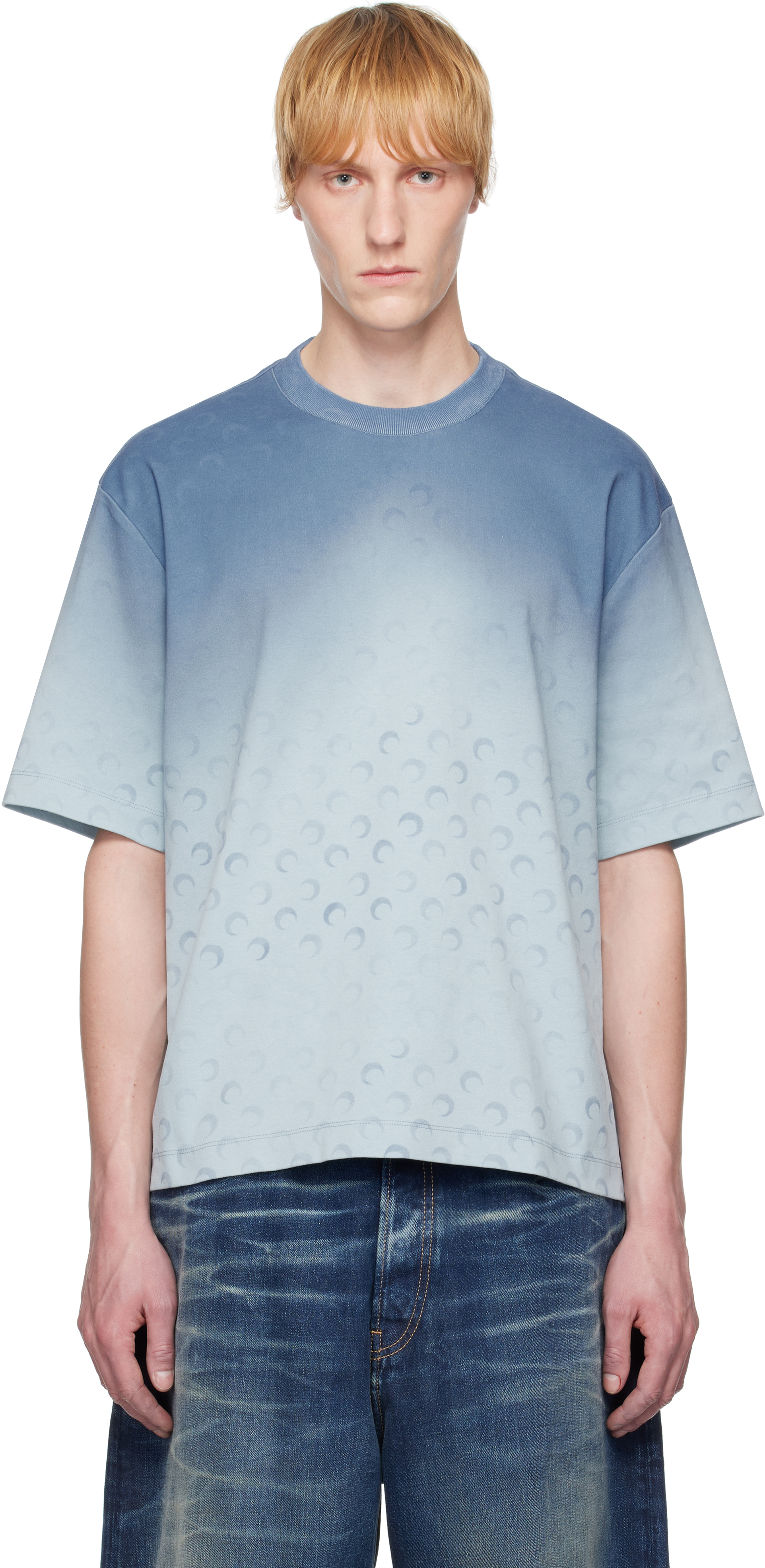 Blue Moon Faded Jersey Loose Fit T-shirt