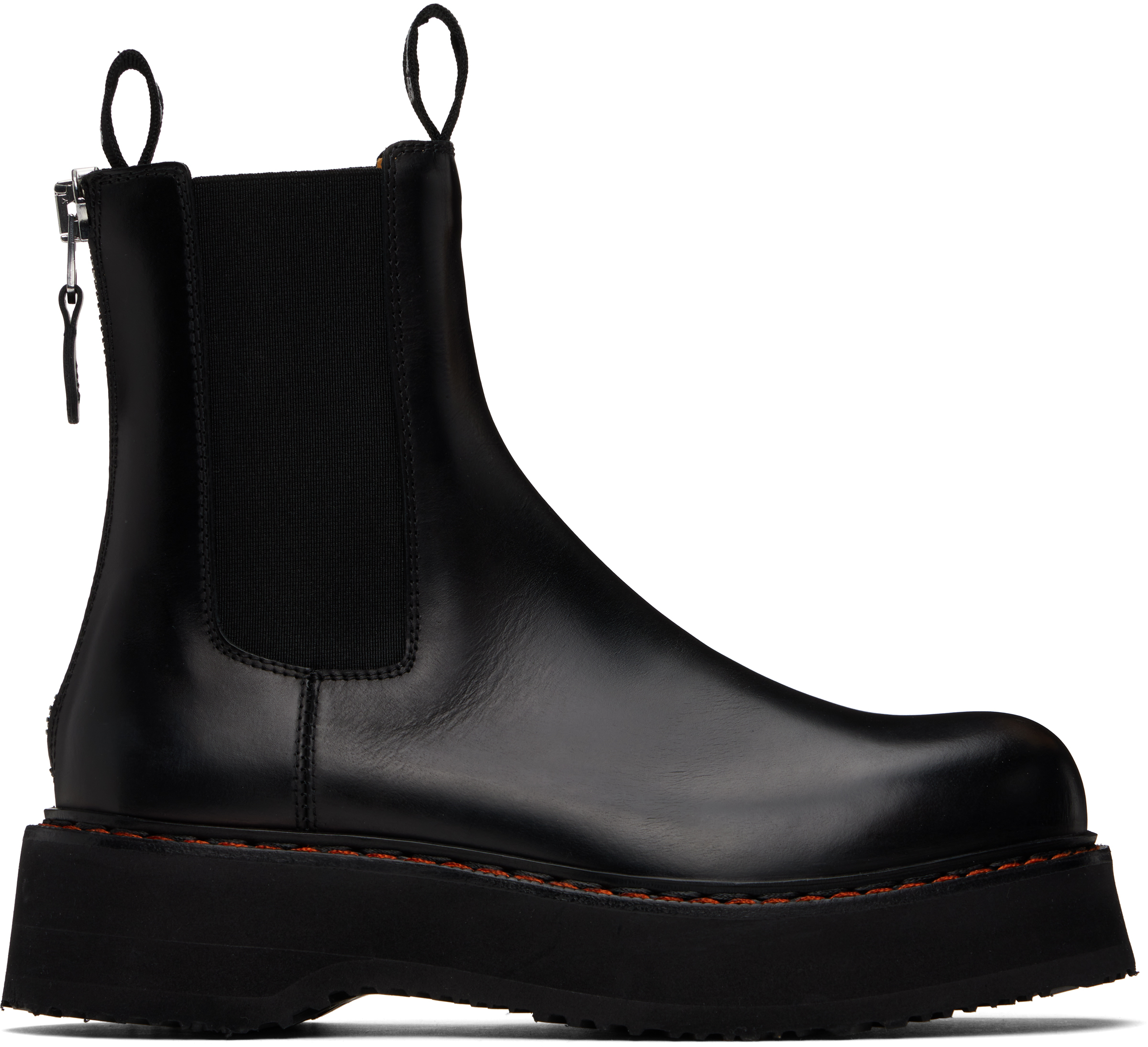 Black Single Stack Chelsea Boots