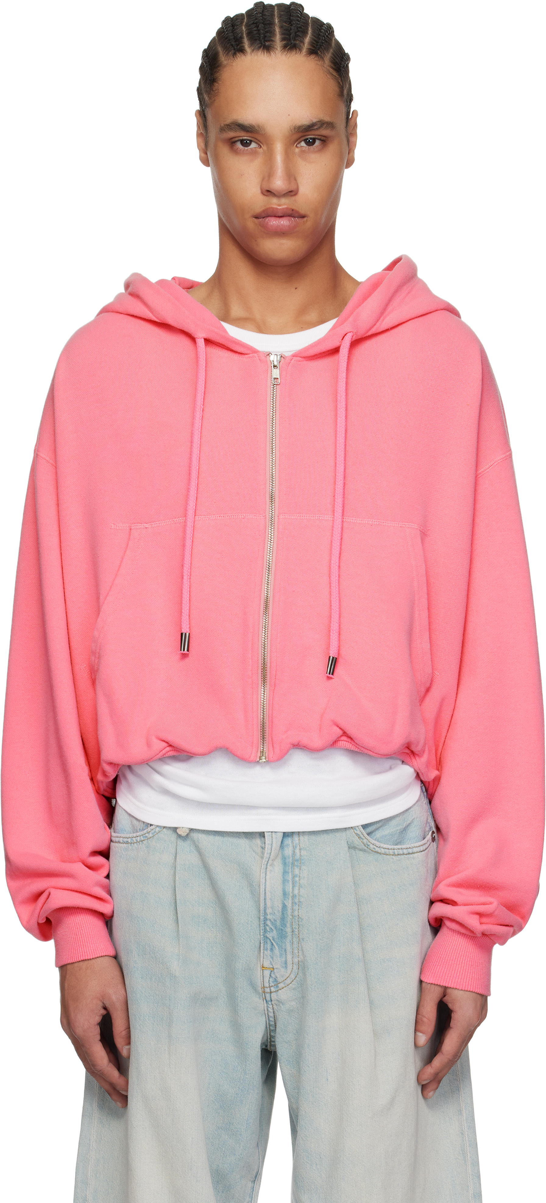 Pink Balloon Zip-Up Hoodie