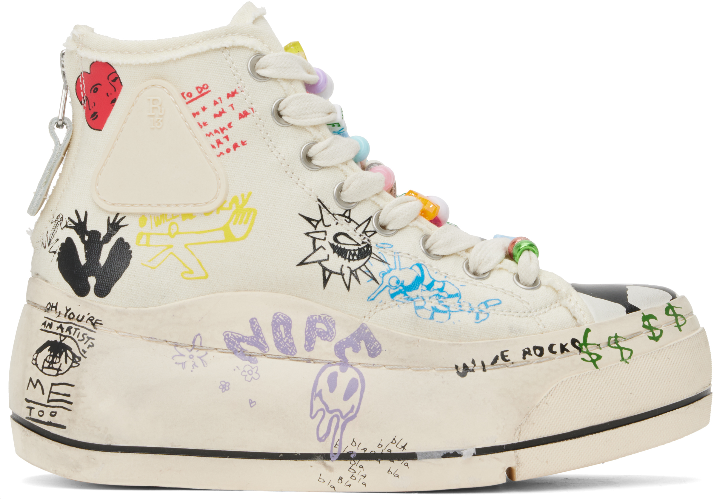 【R13】国内発送★スニーカー R13/アールサーティーン】HIGH TOP SNEAKER（スニーカー）｜R13