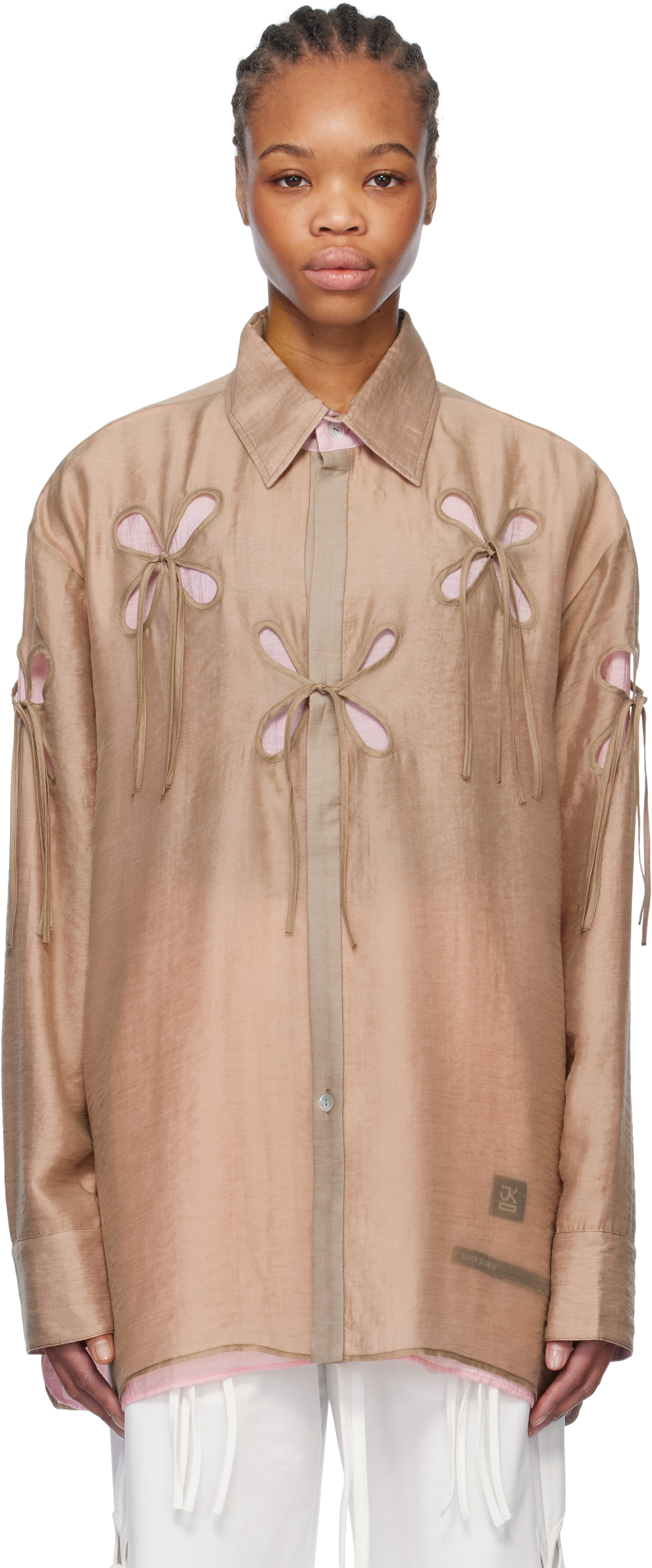 J. Kim Beige 
Pink Anton Belinskiy Edition Organza Petal Shirt