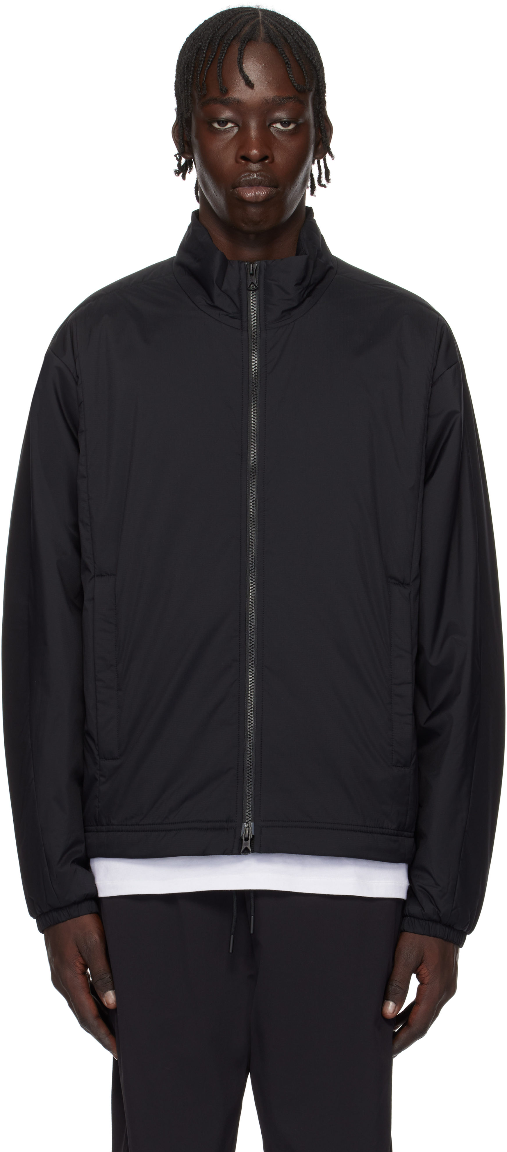 Black Nylon Ripstop Signal Jacket