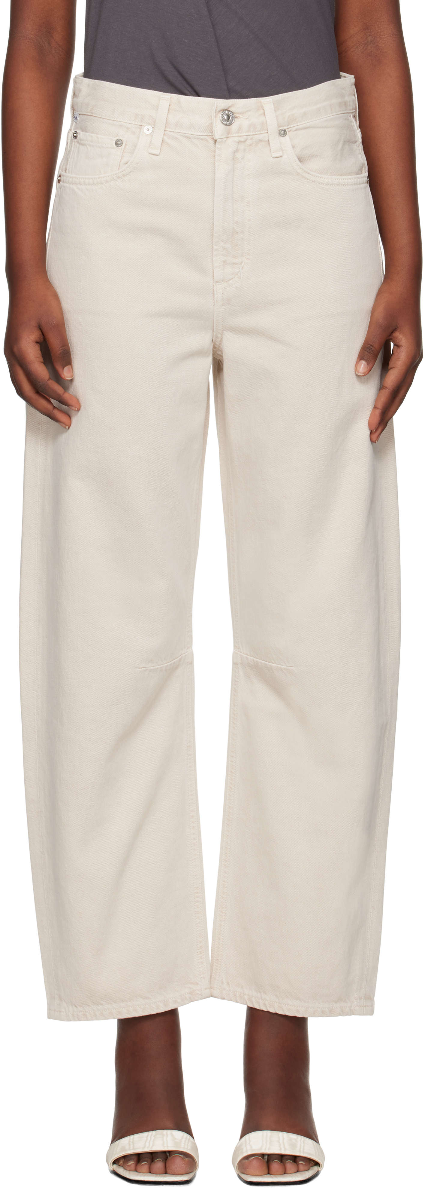 Beige Miro Relaxed Jeans