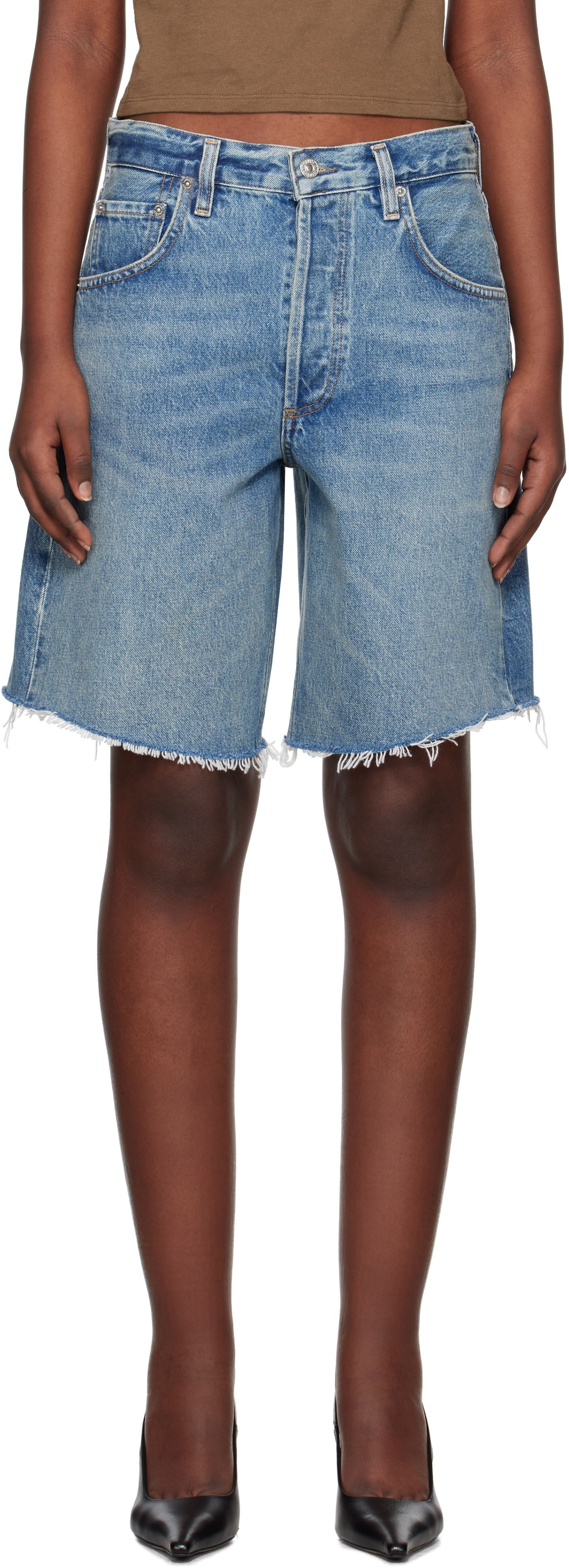 Blue Ayla Denim Shorts