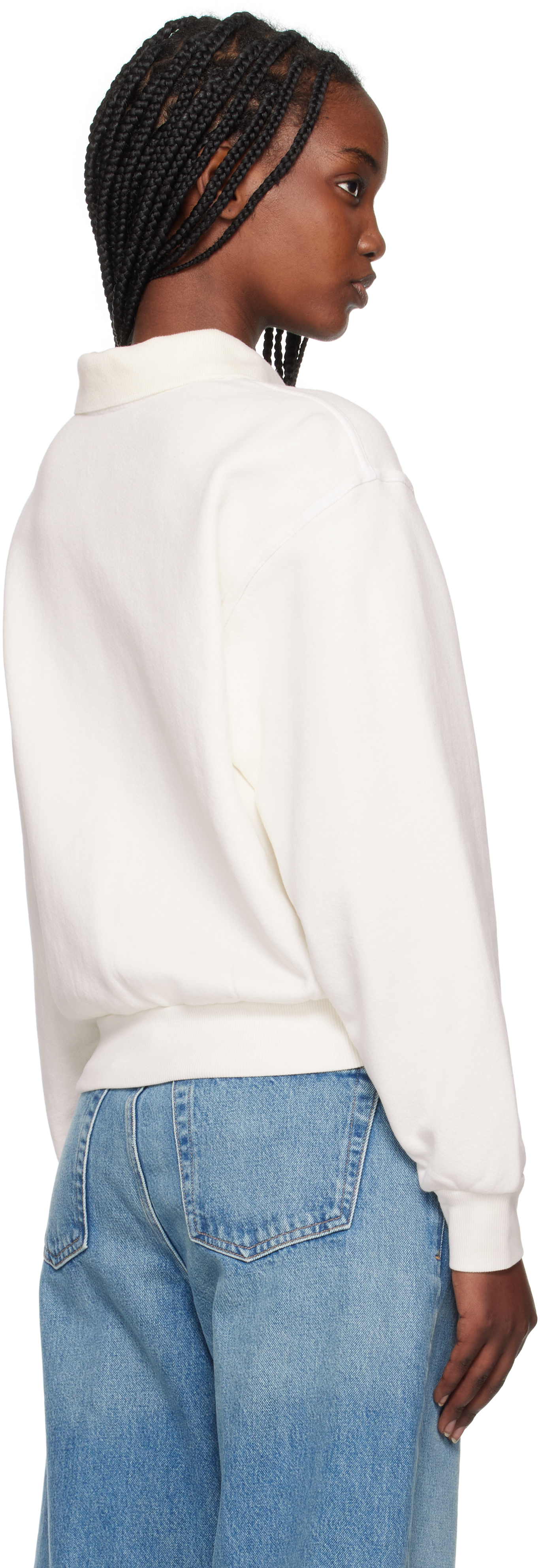 Citizens Of Humanity Remi Cotton-blend Jersey Sweatshirt In Pashmina (off White)