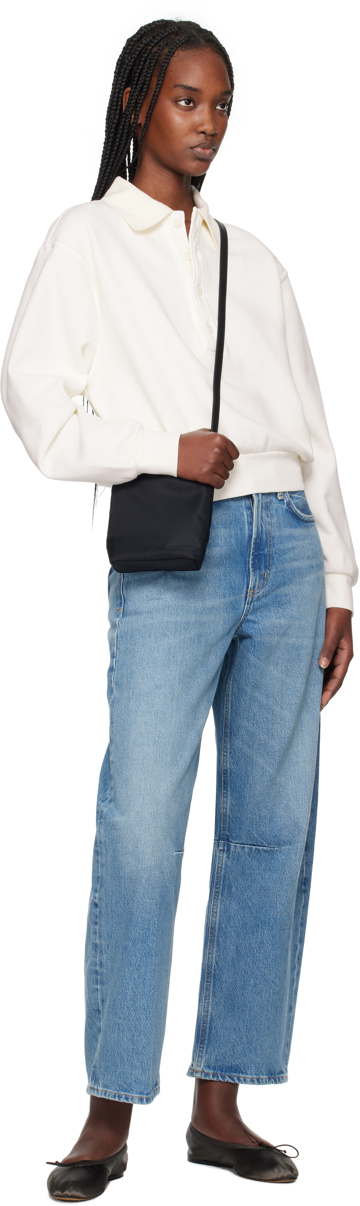 Citizens Of Humanity Remi Cotton-blend Jersey Sweatshirt In Pashmina (off White)