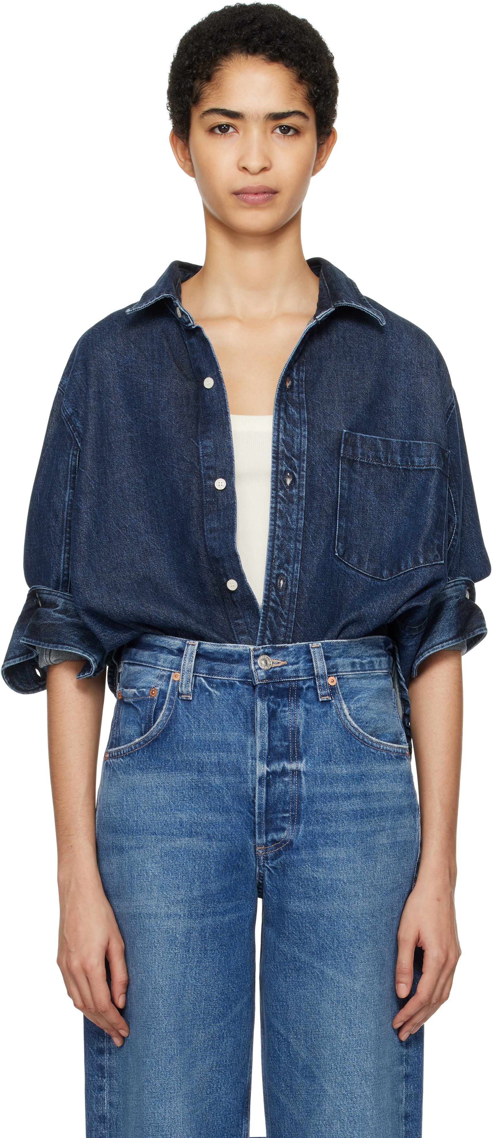 Blue Kayla Denim Shirt