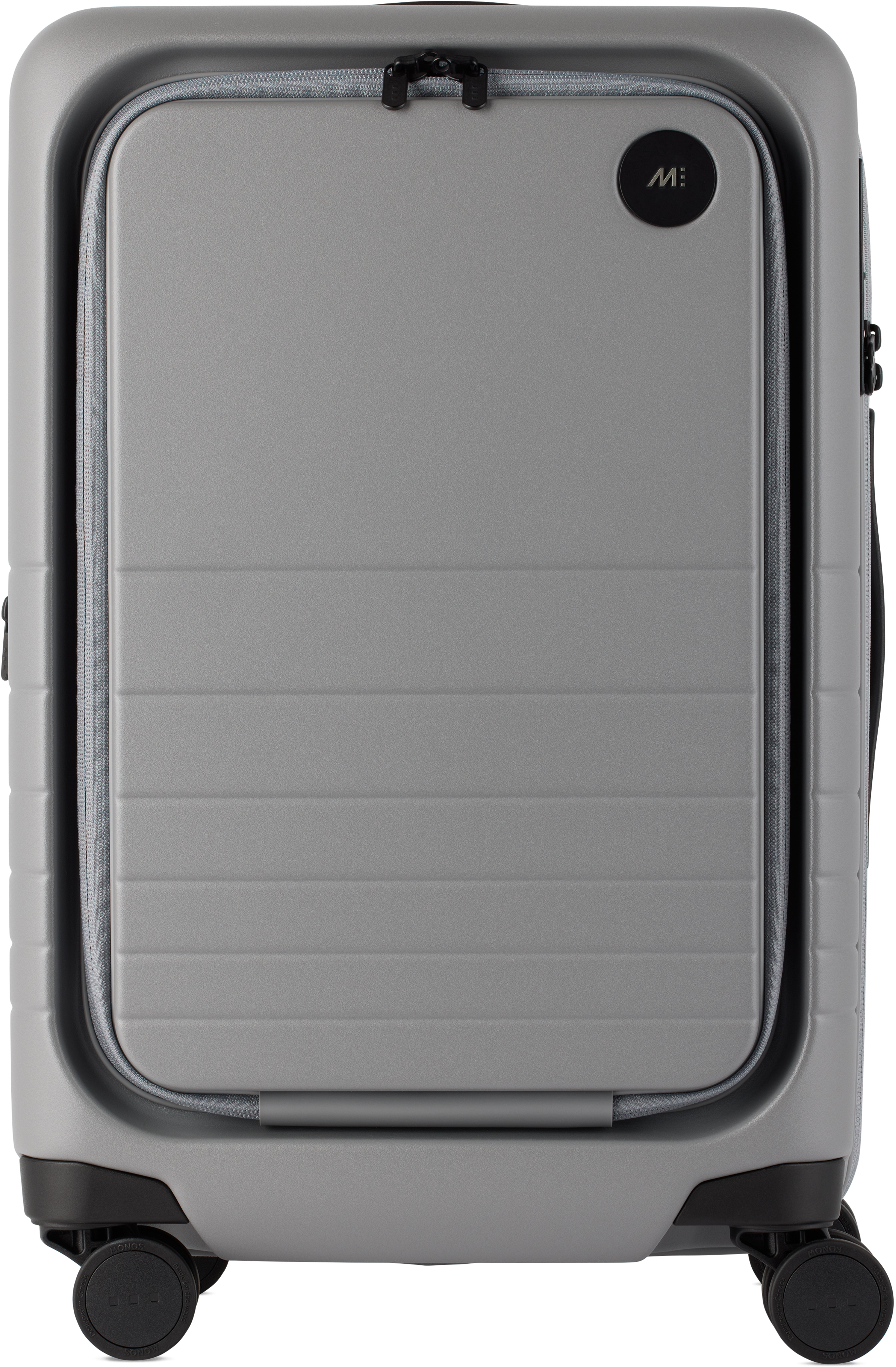 Monos Gray Expandable Carry-on Pro Suitcase In Storm Grey