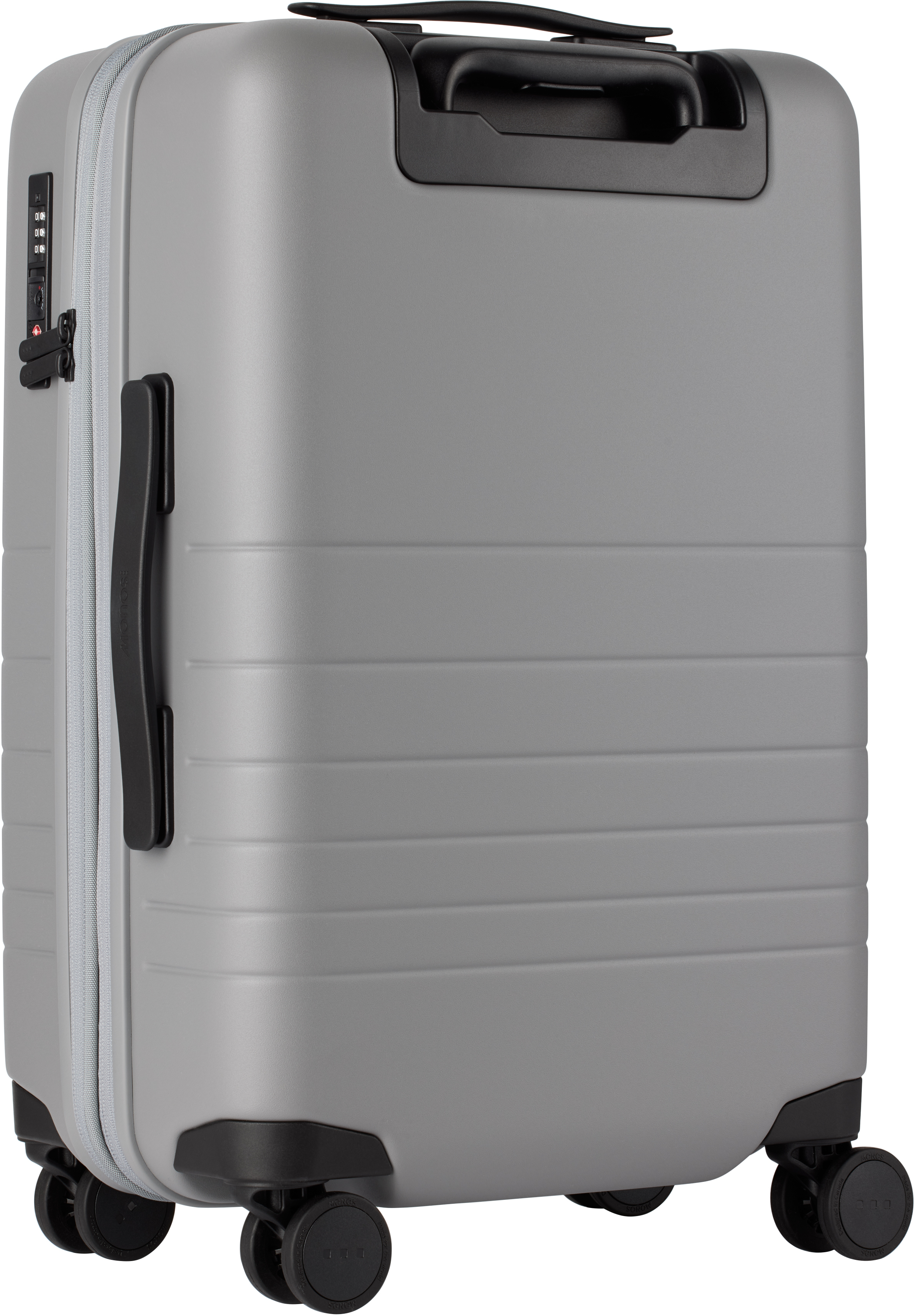 Monos Gray Expandable Carry-on Pro Suitcase In Storm Grey