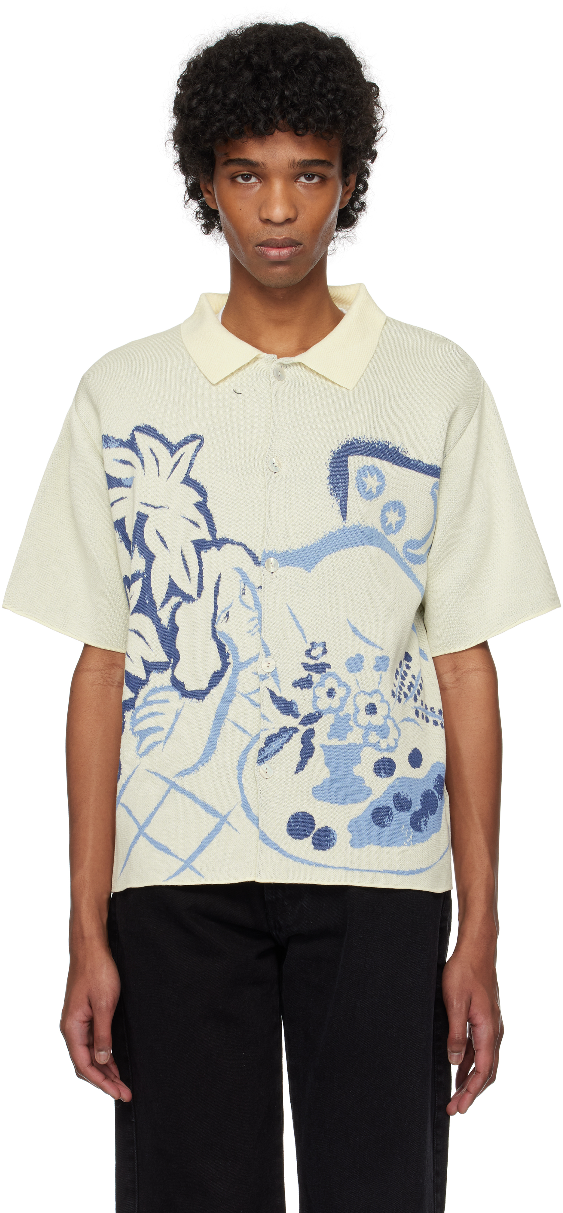 Beige Moonlit Fantasy Shirt