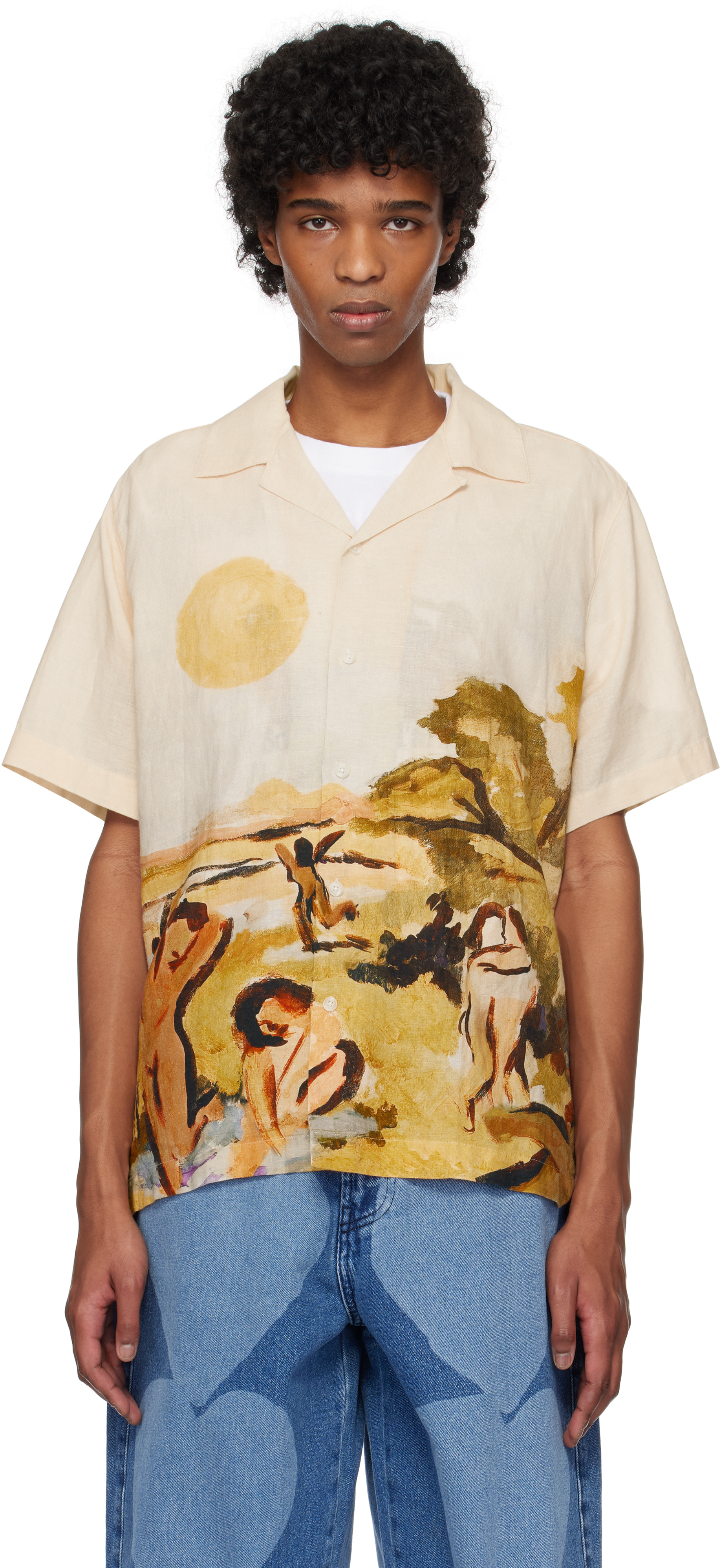 Beige Erotic Sun Set Shirt