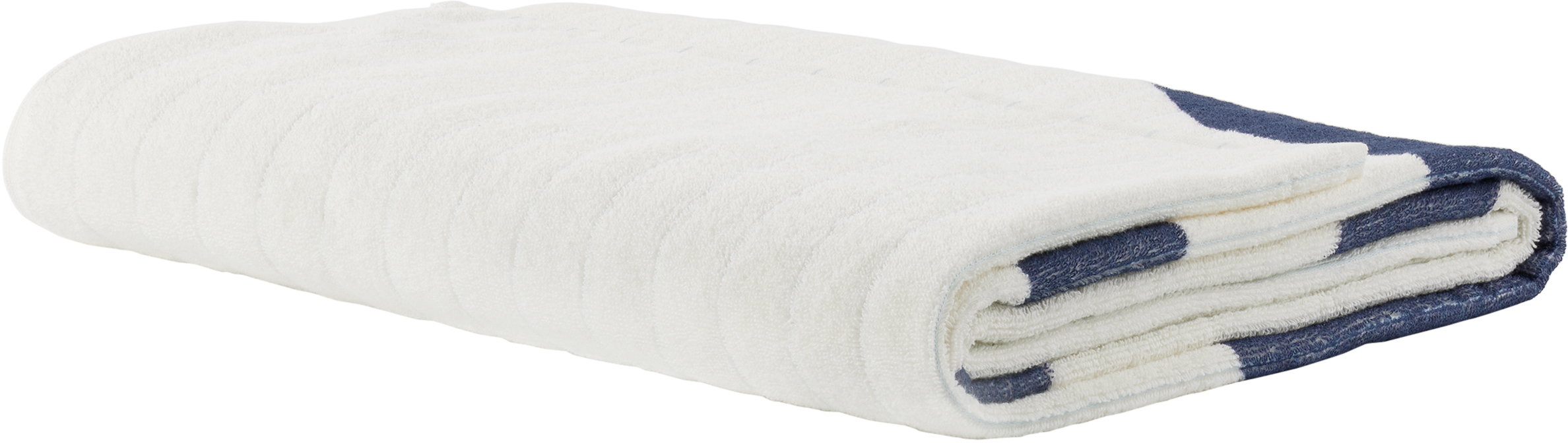 Carne Bollente Off-white 'game On, Clothes Off' Bath Towel In Blue
