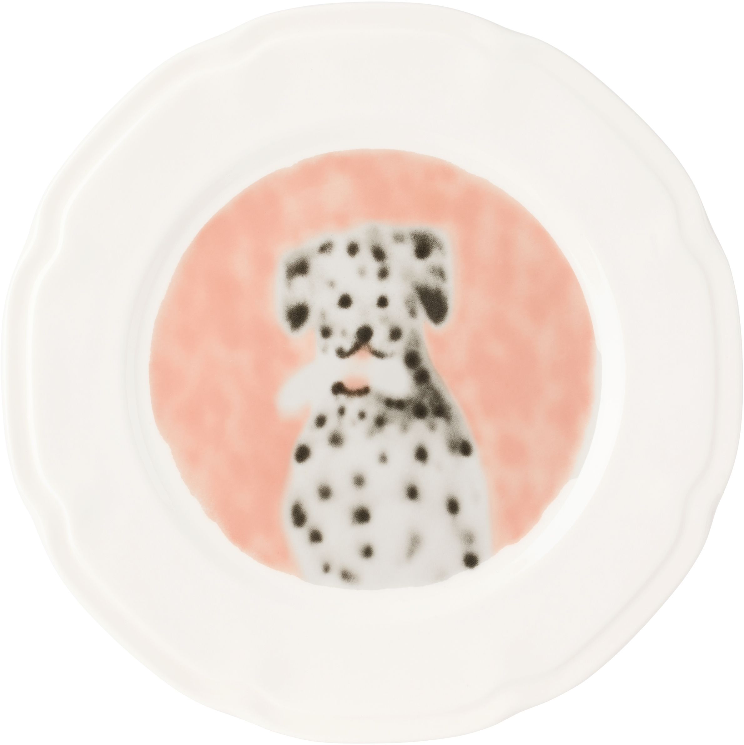 Carne Bollente White Bone Appetit Plate In Multicolor