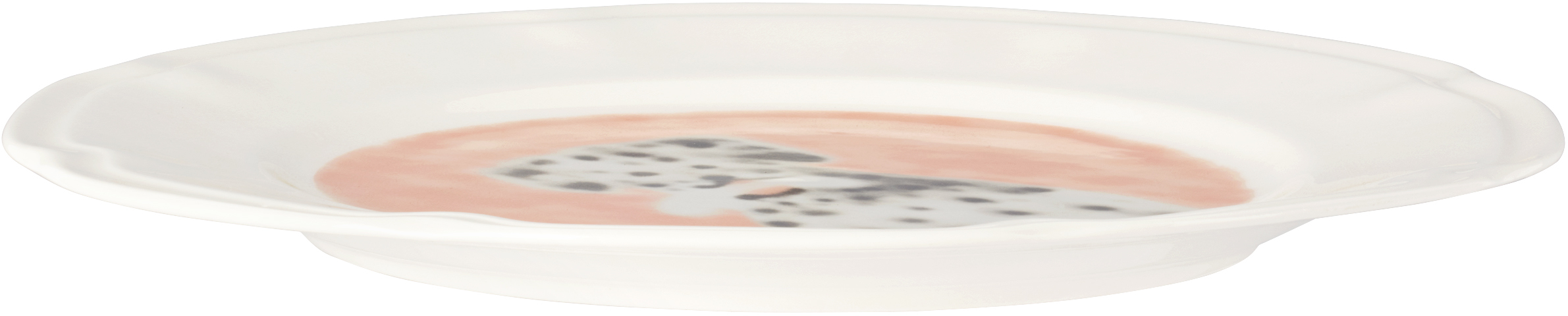 Carne Bollente White Bone Appetit Plate In Multicolor